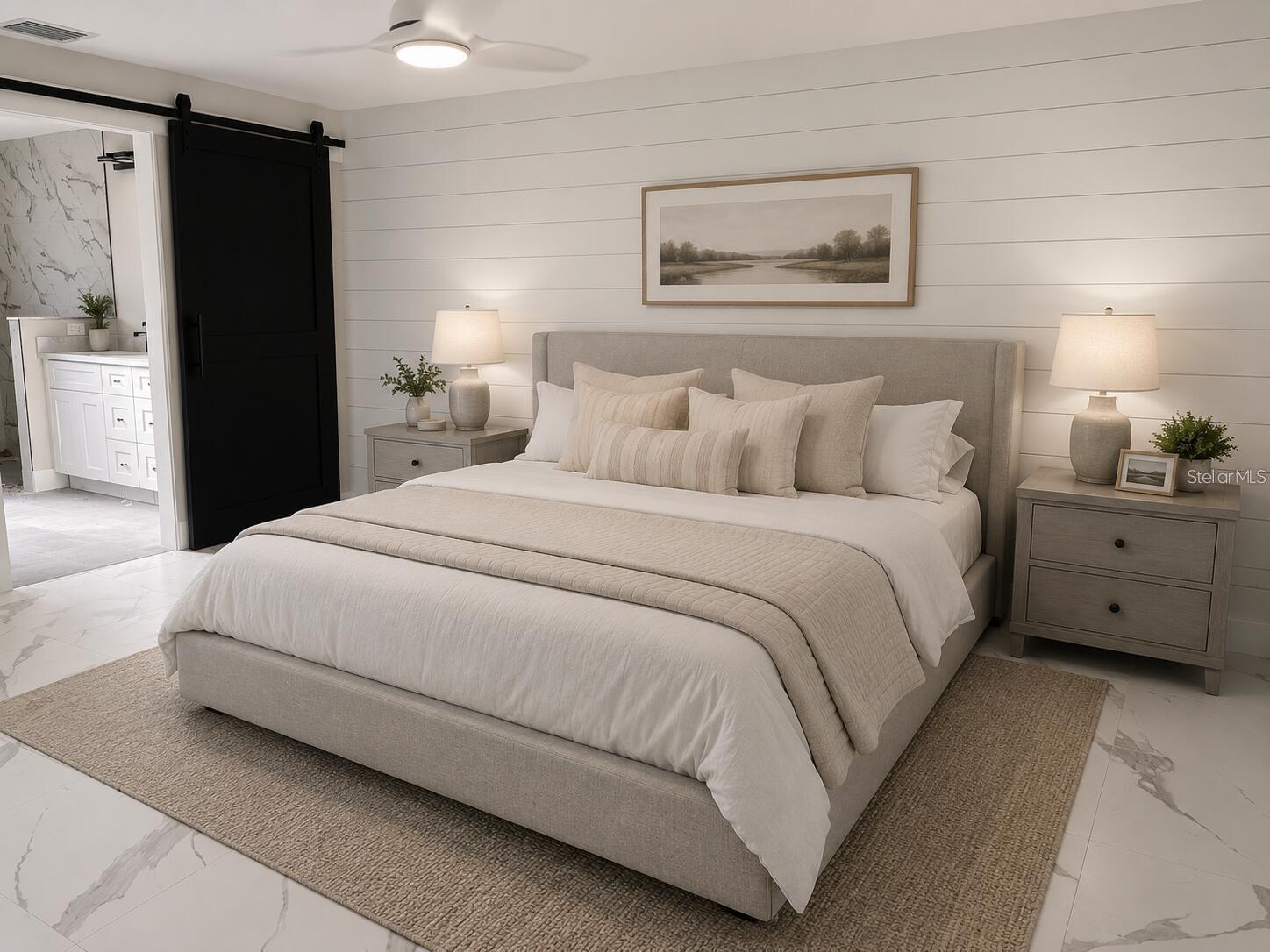 virtual staged bedroom