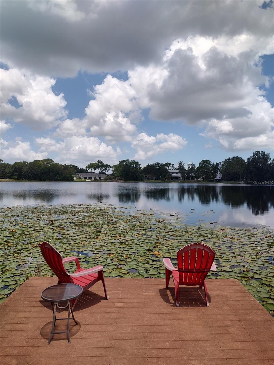Community Dock located through a private and hidden access