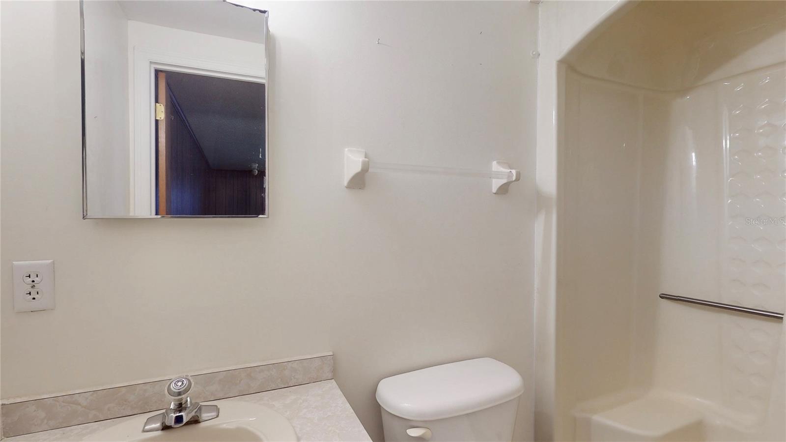 Bathroom off garage