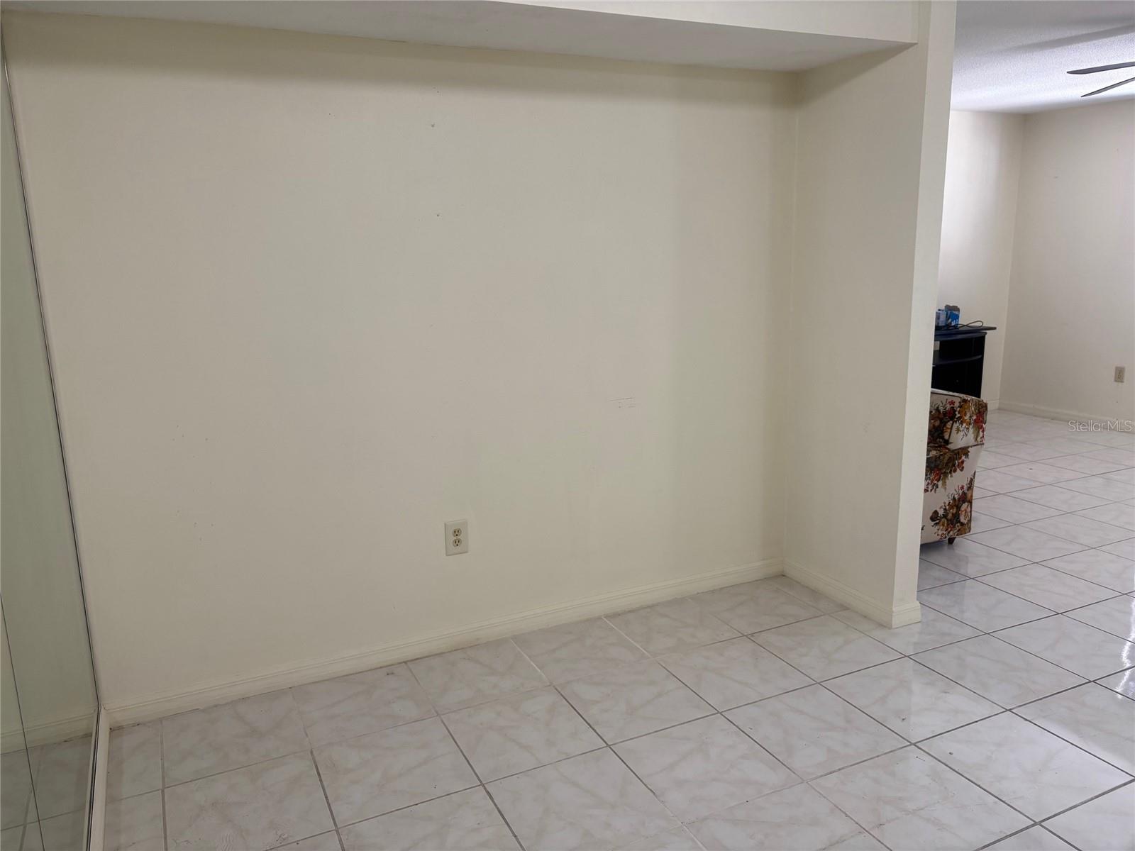 Tile floor large dining area