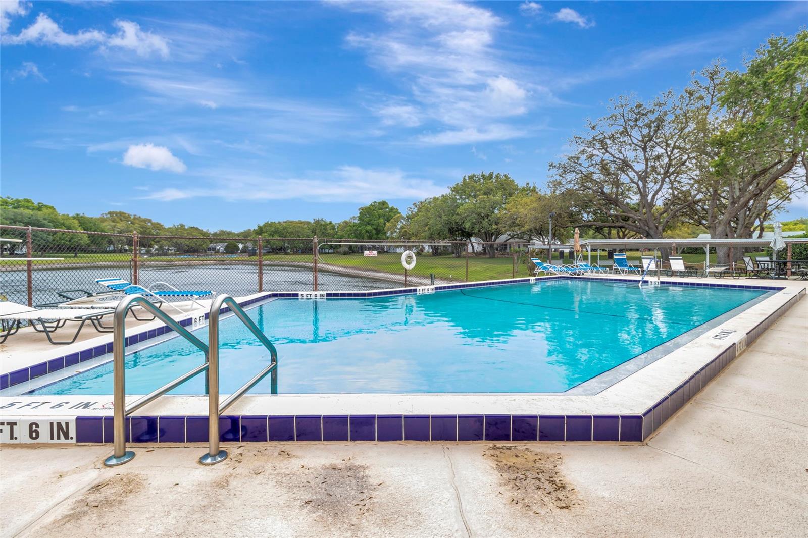 Outdoor swimming pool for community