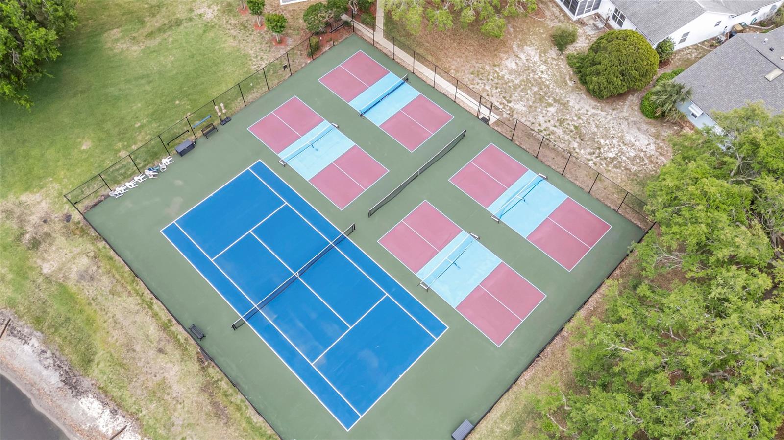 Community Pickle ball and Tennis Courts