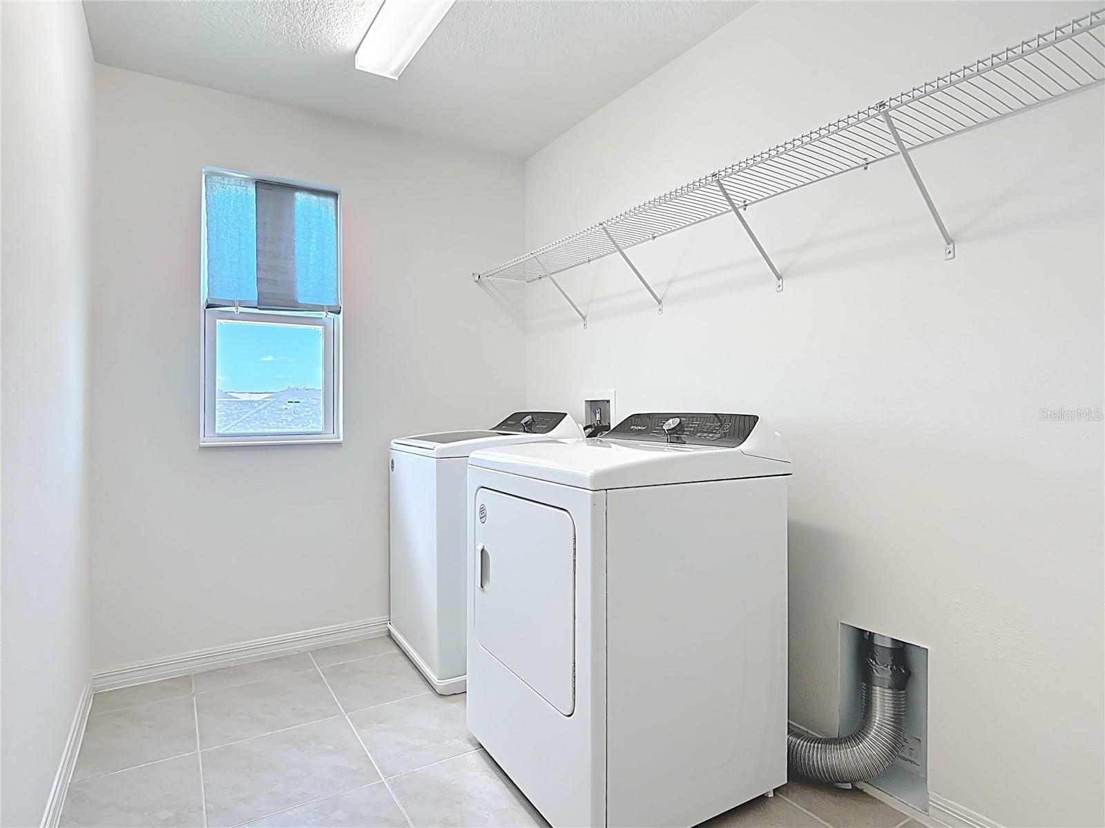 Ample laundry room