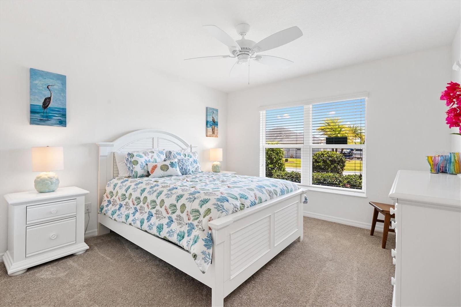 Front Bedroom with pocket door to close off the second bathroom to make a private ensuite.