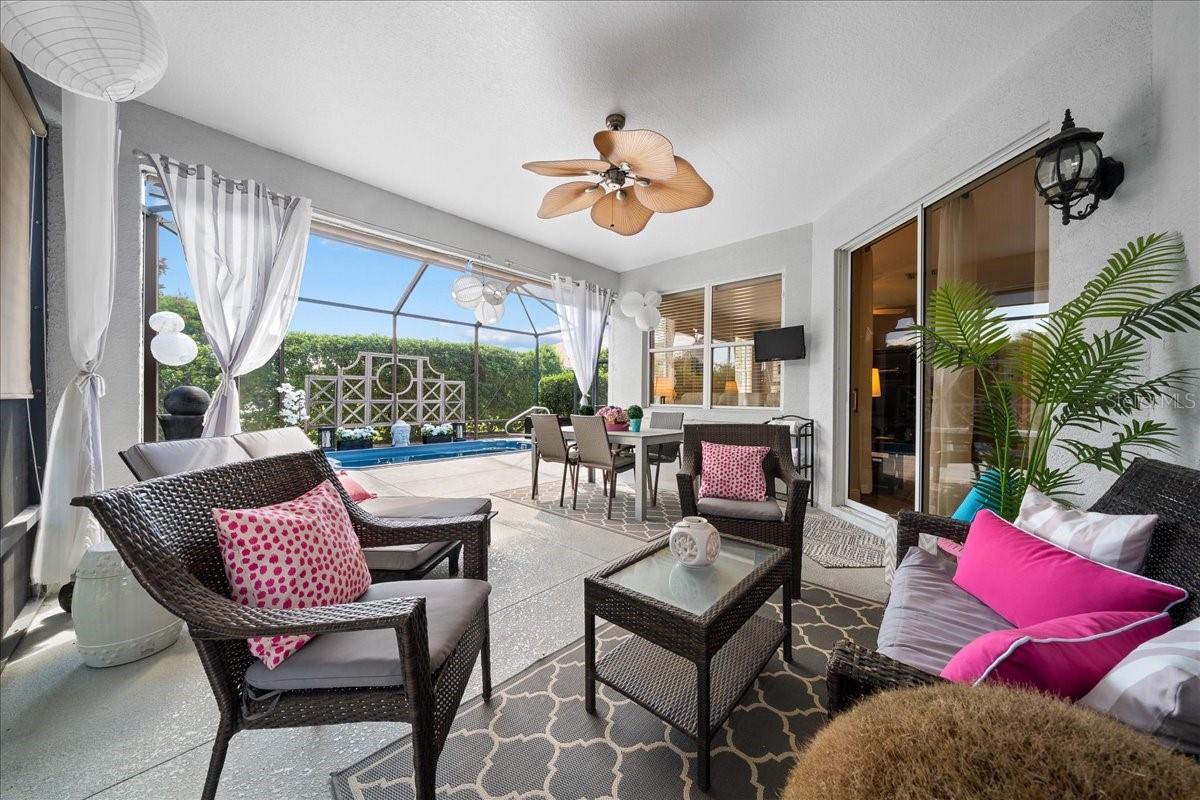 Lanai Features Privacy Blinds