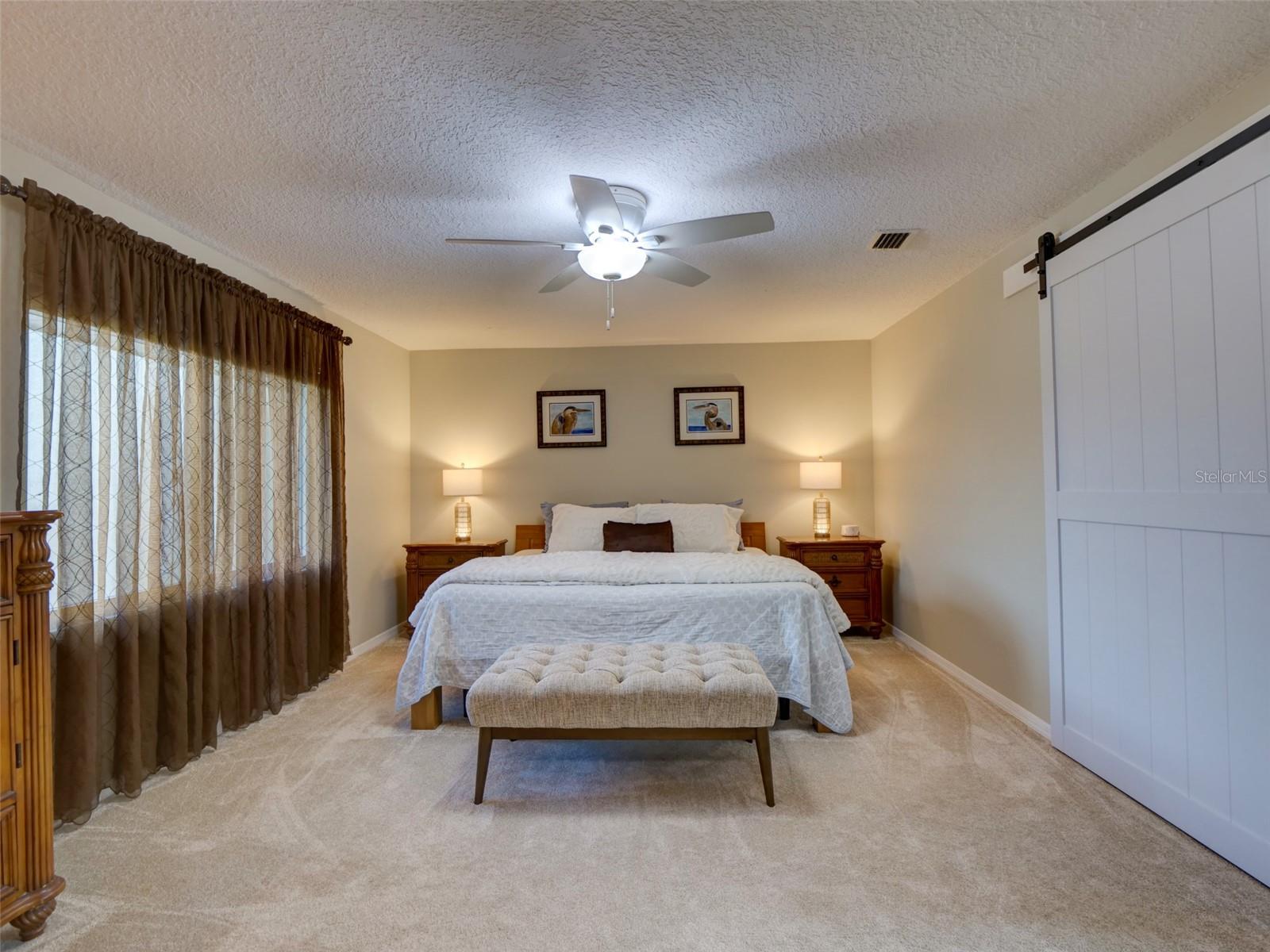 Primary Bedroom: Barn Door Closed