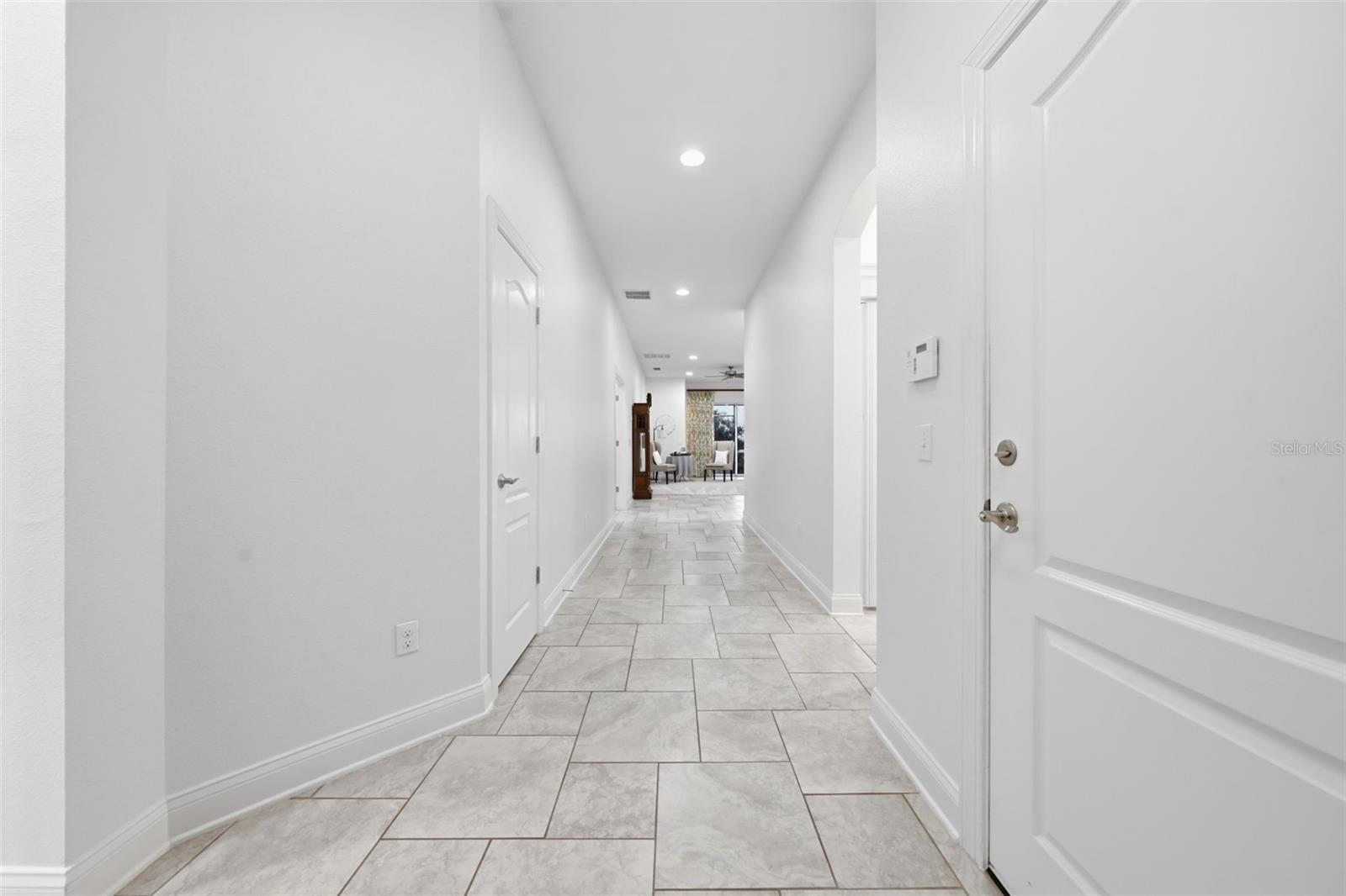 Front entry hallway leading into main area