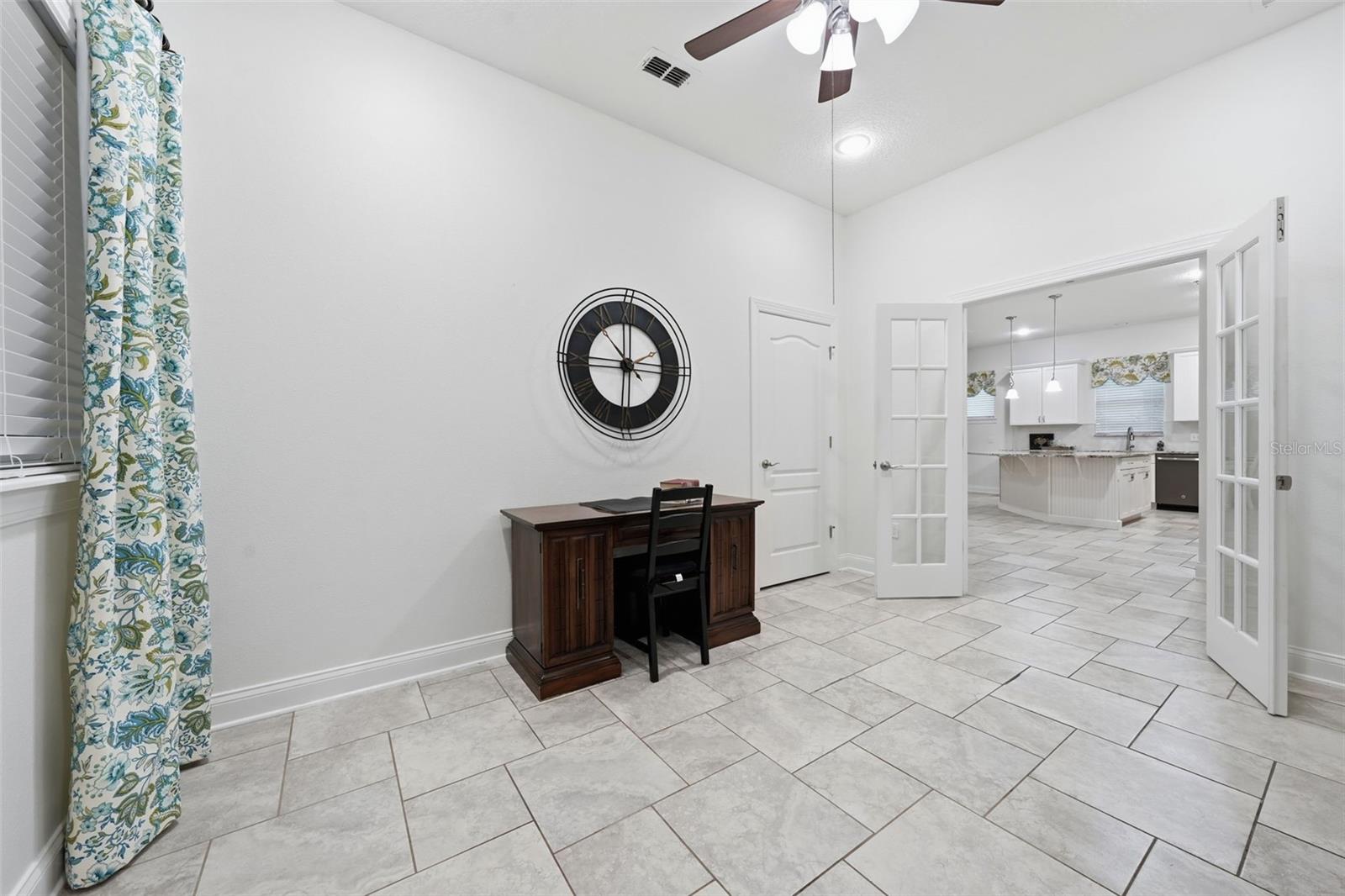 Den/Office/Flex space with French doors