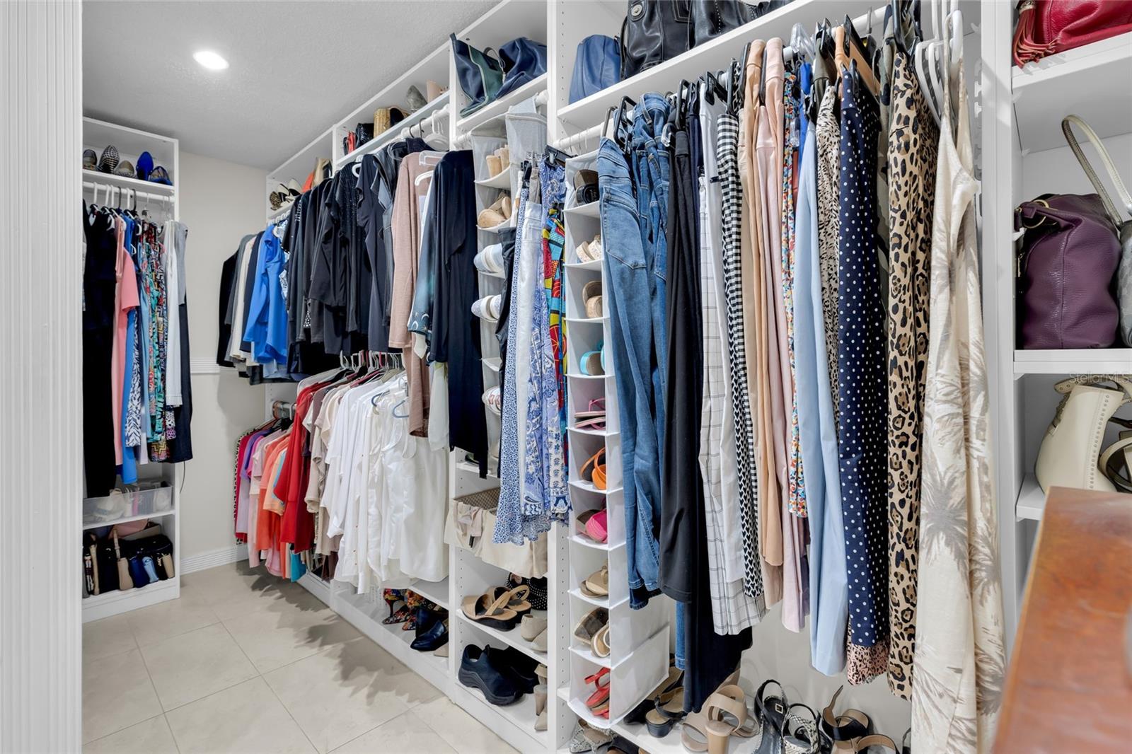 Enormous Built in Closet in the Primary