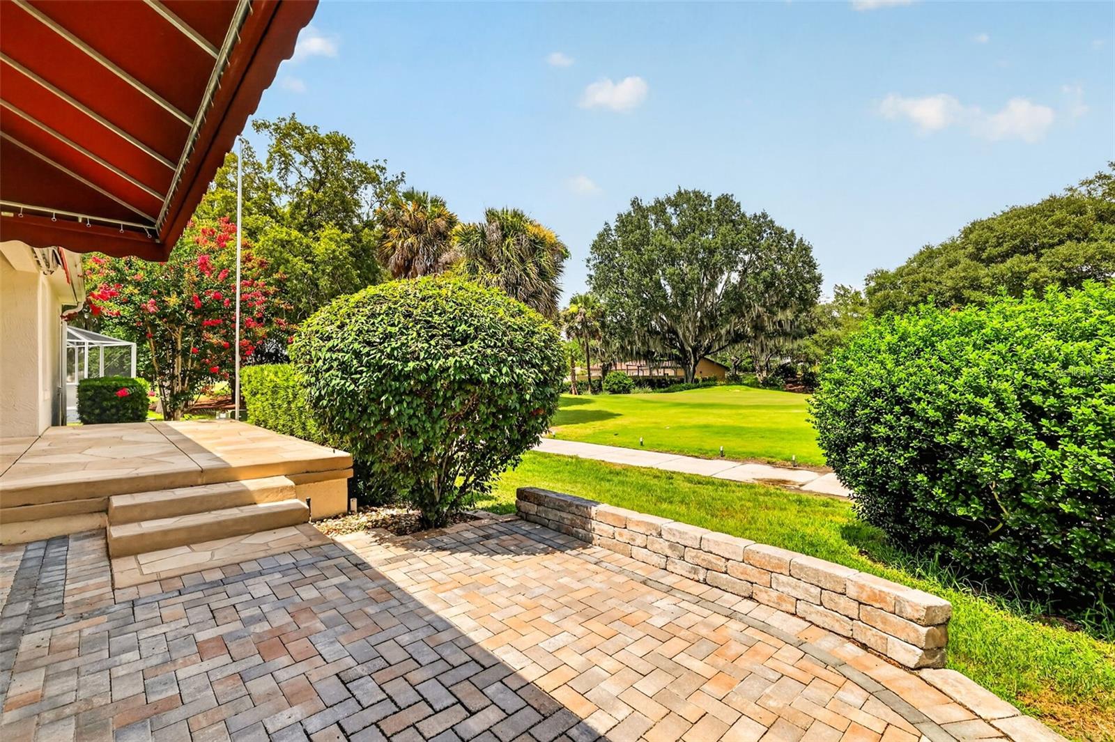 Paver Patio with Incredible Golf Front Views!
