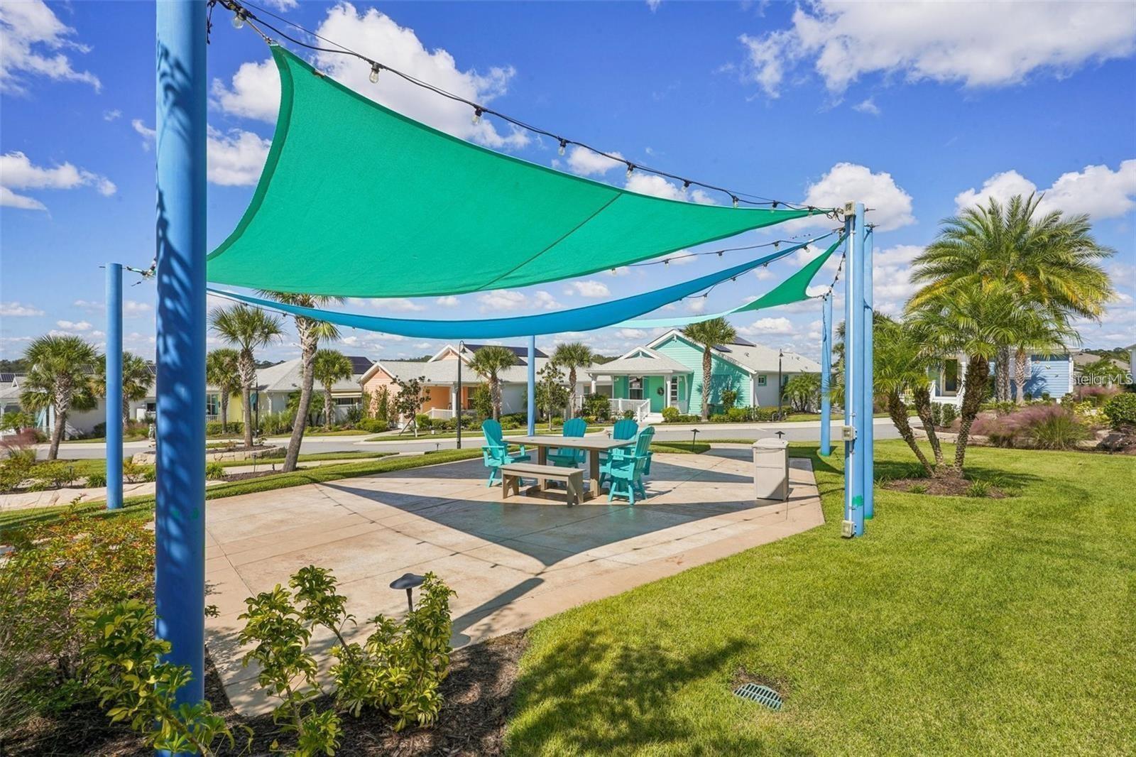 Outdoor Sitting Area in Community Park