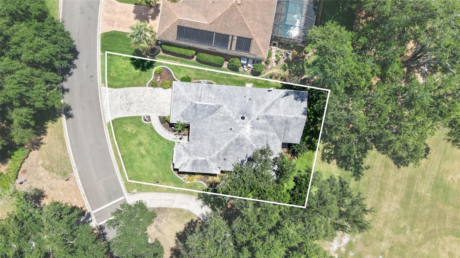 Aerial view of property