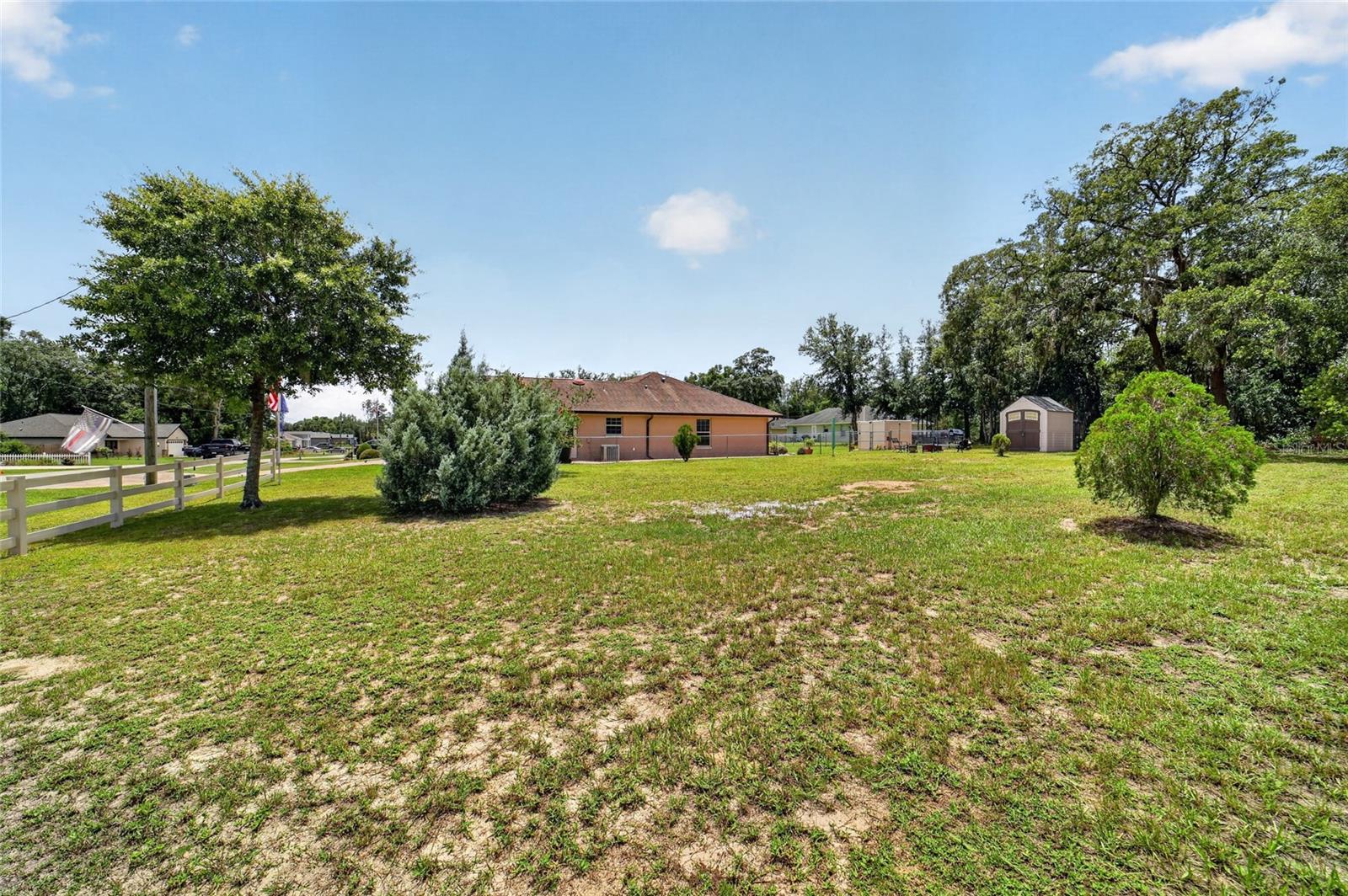 Extra lot from side of neighbor toward house
