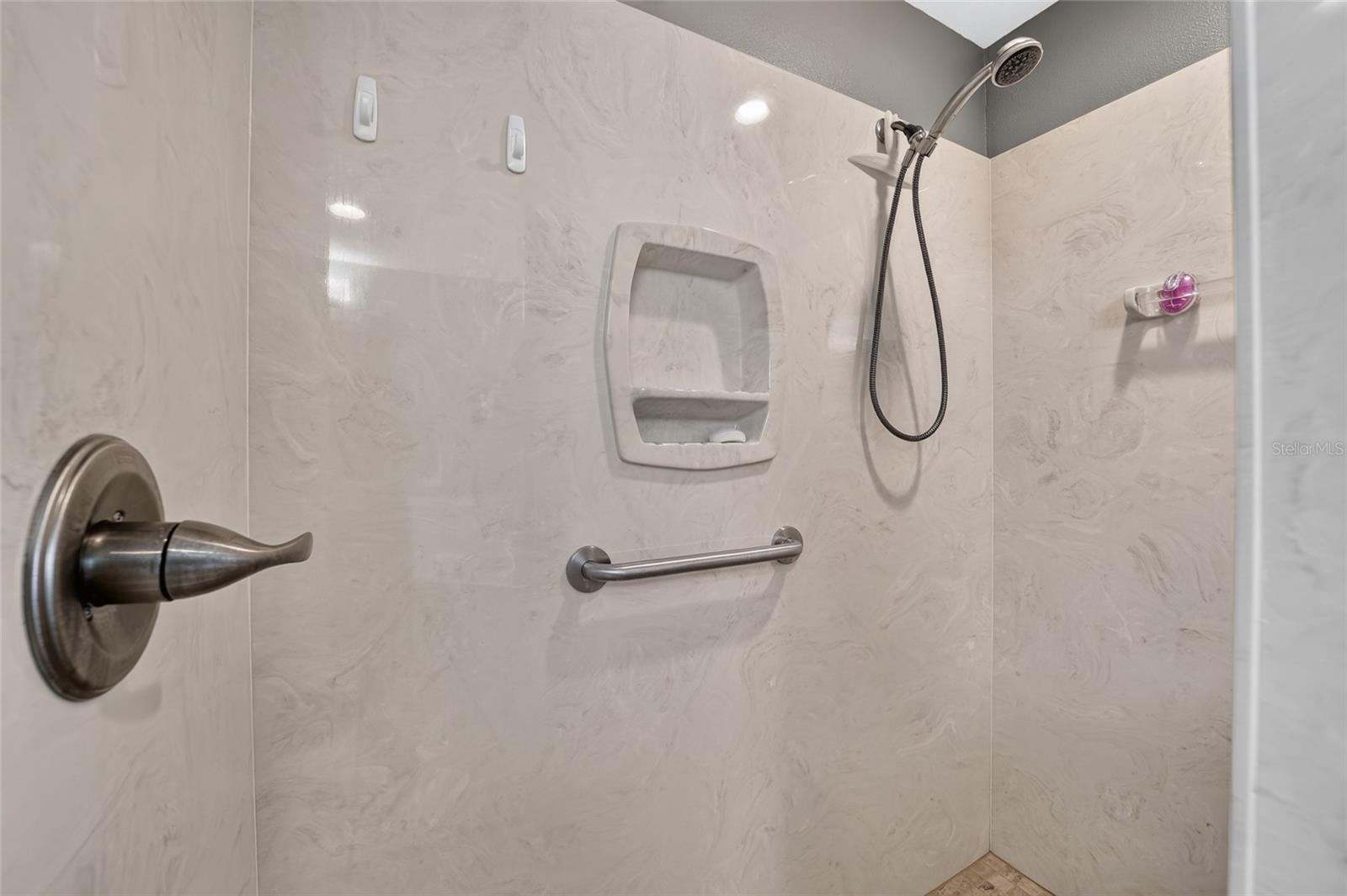 Primary en-suite's shower
