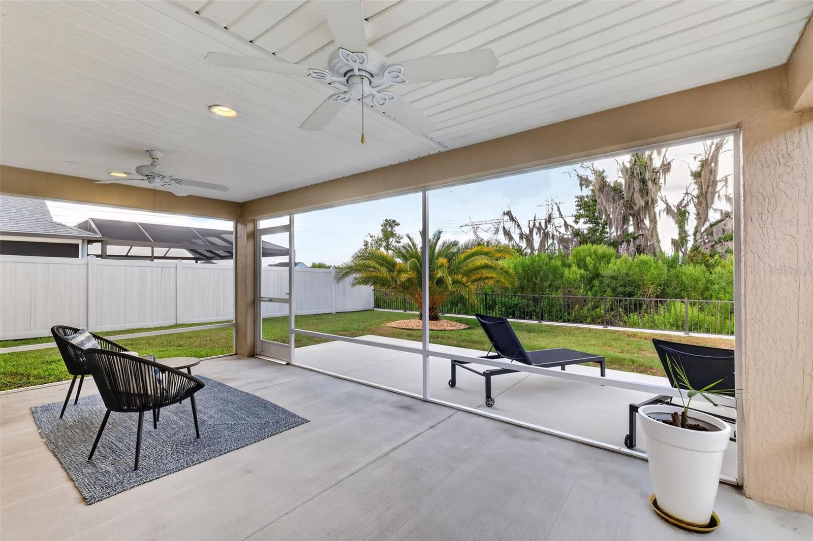 Lanai and Rear Patio with Serene PRIVATE Preserve Views!