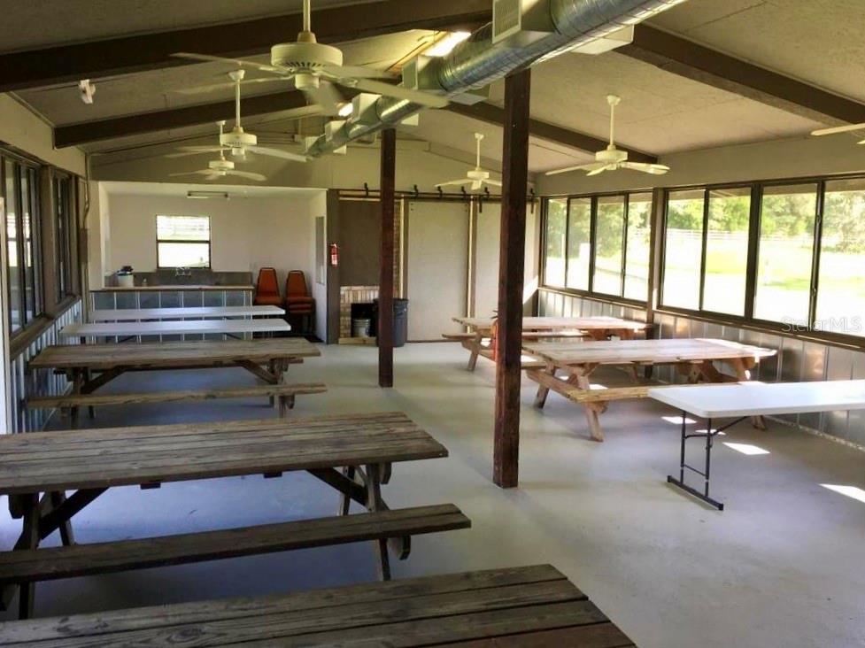 inside the building