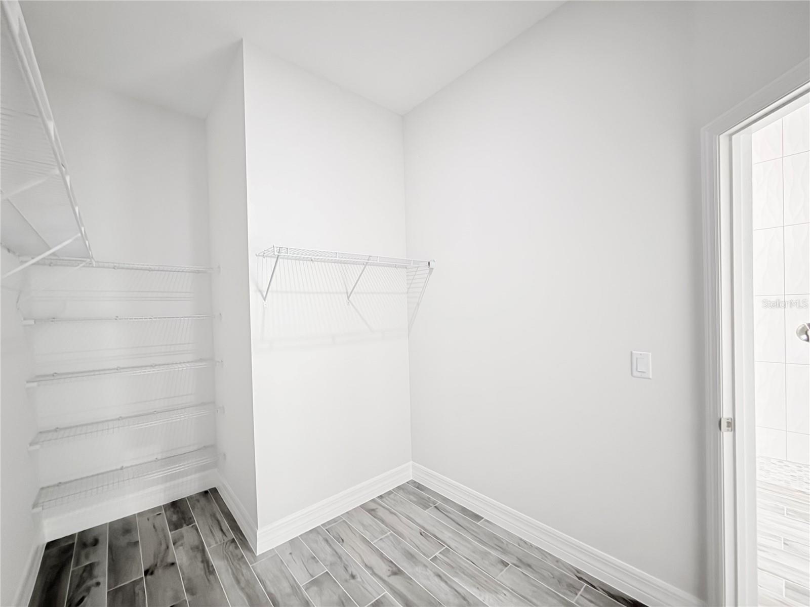 Primary walk in closet