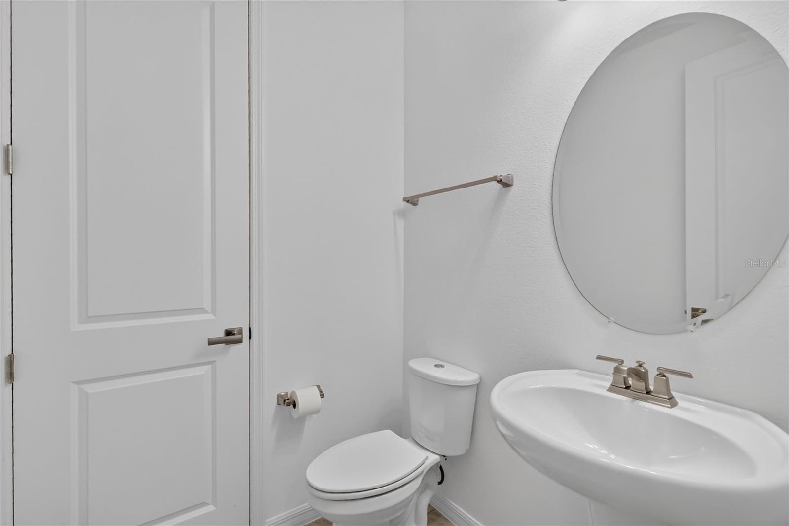 Upstairs Half Bathroom w/ Storage Closet