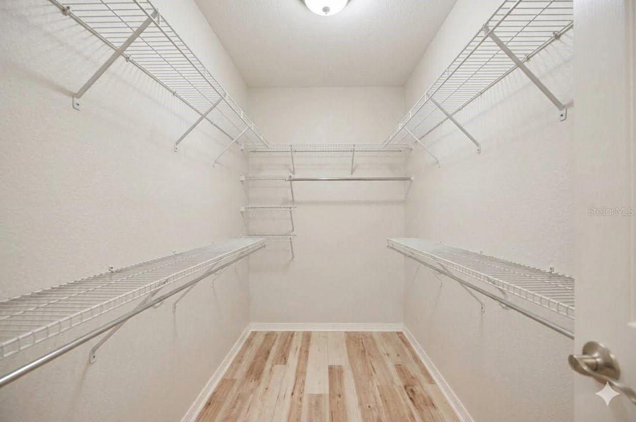PRIMARY WALK-IN CLOSET VIRTUALLY EMPTIED