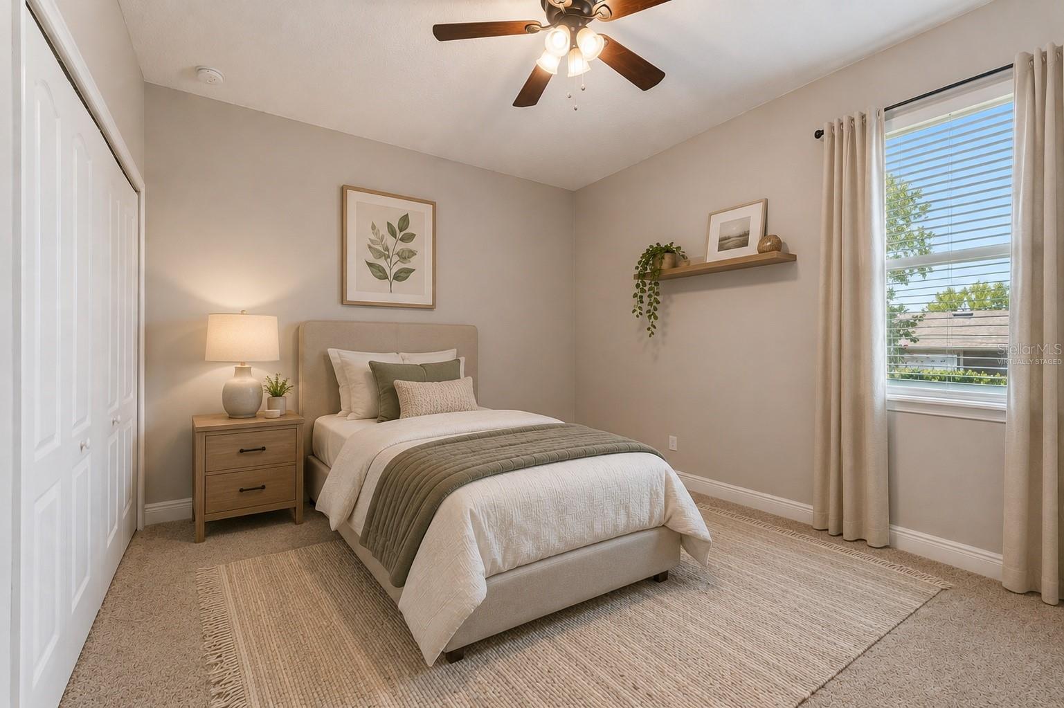 Virtually Staged Bedroom 4