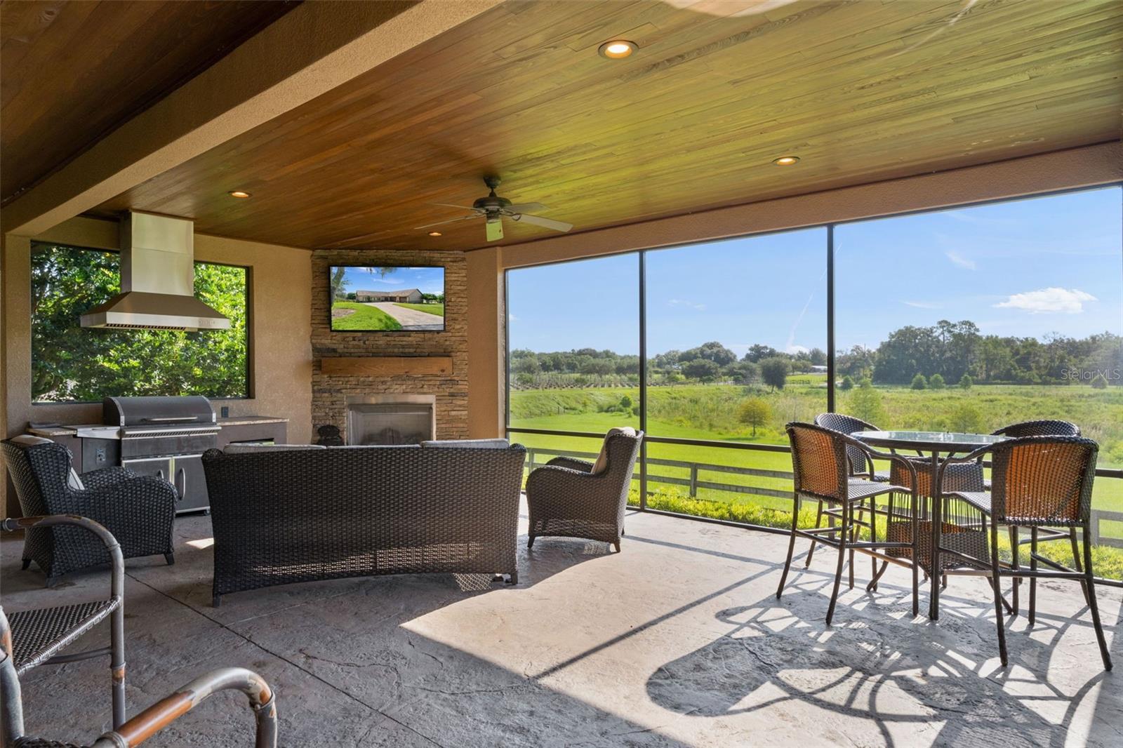 Enjoy sitting by fire, grilling, watching tv