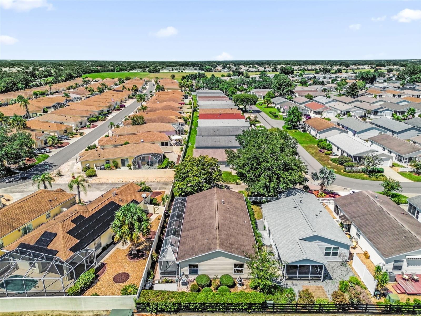 Drone shot showing area