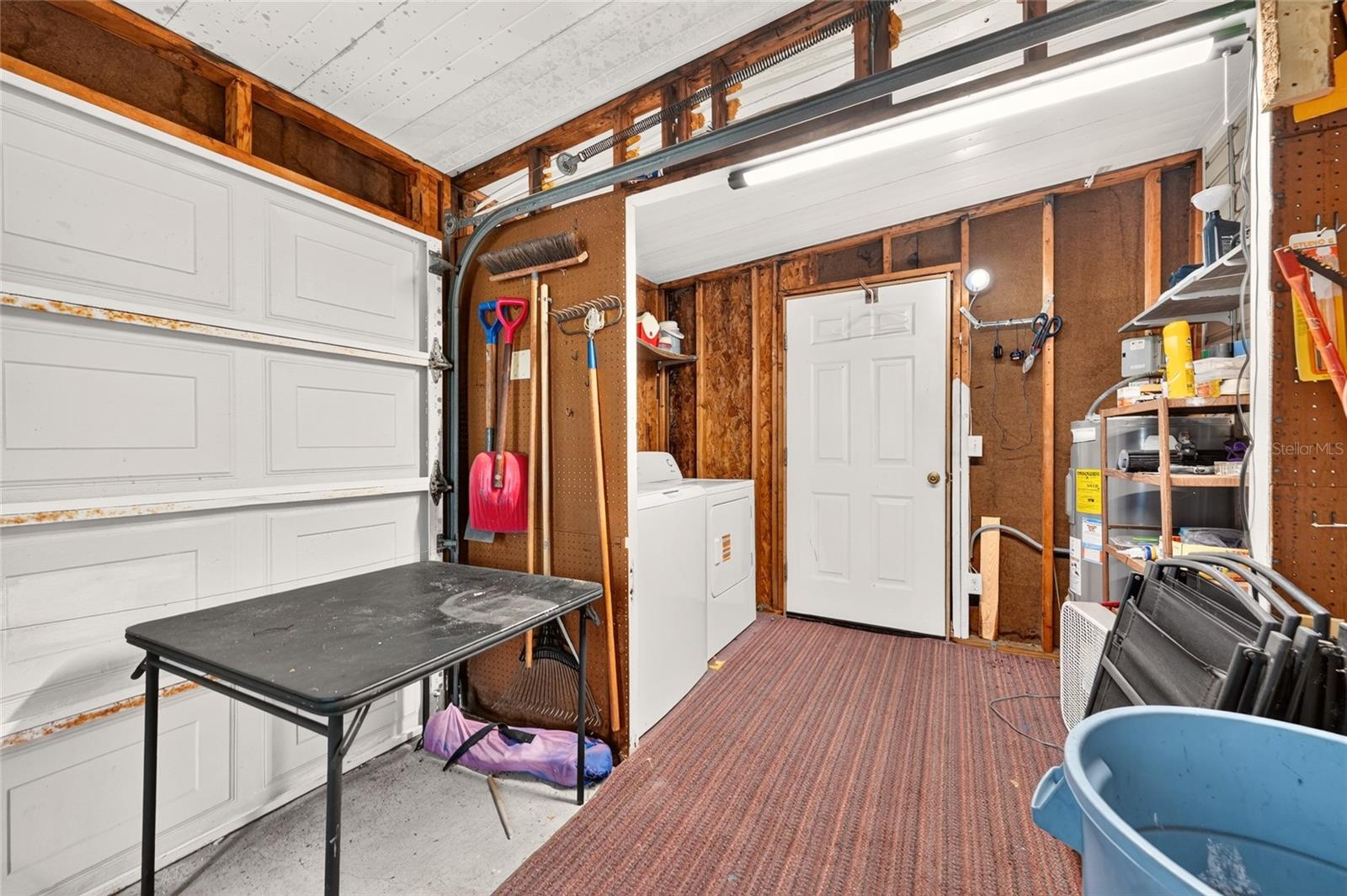 Golf Cart Garage looking into Laundry