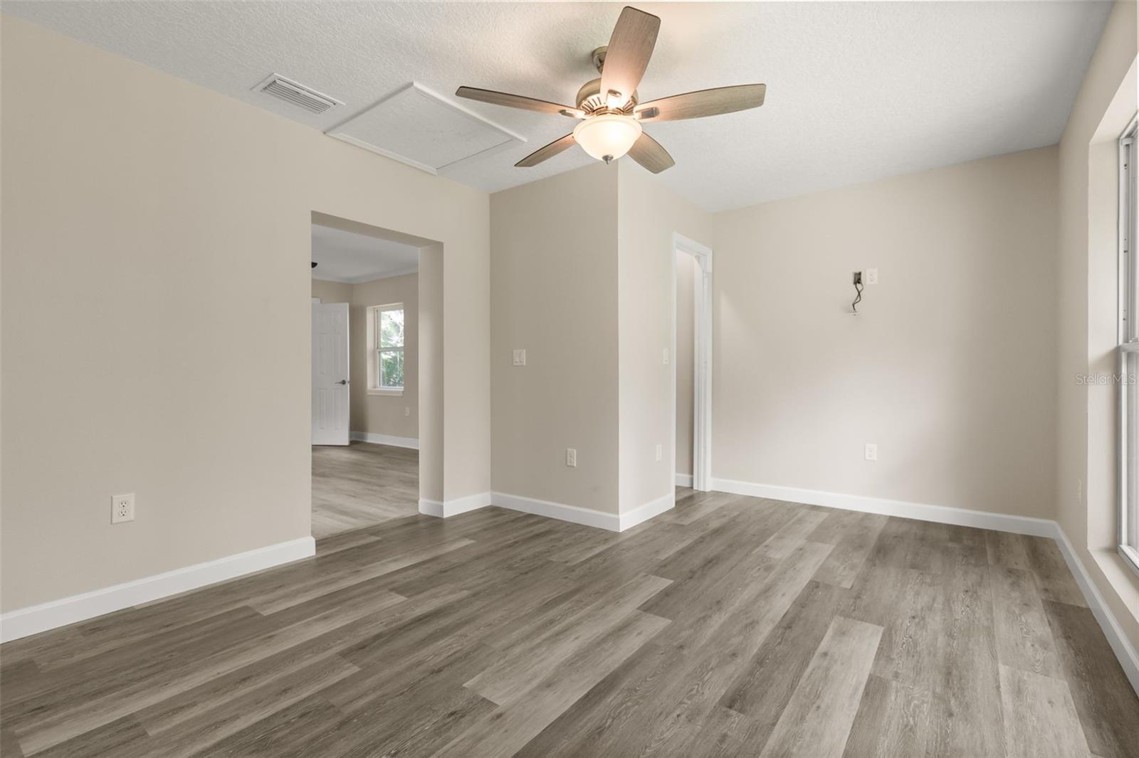 Bedroom 4 with office area and ensuite bathroom