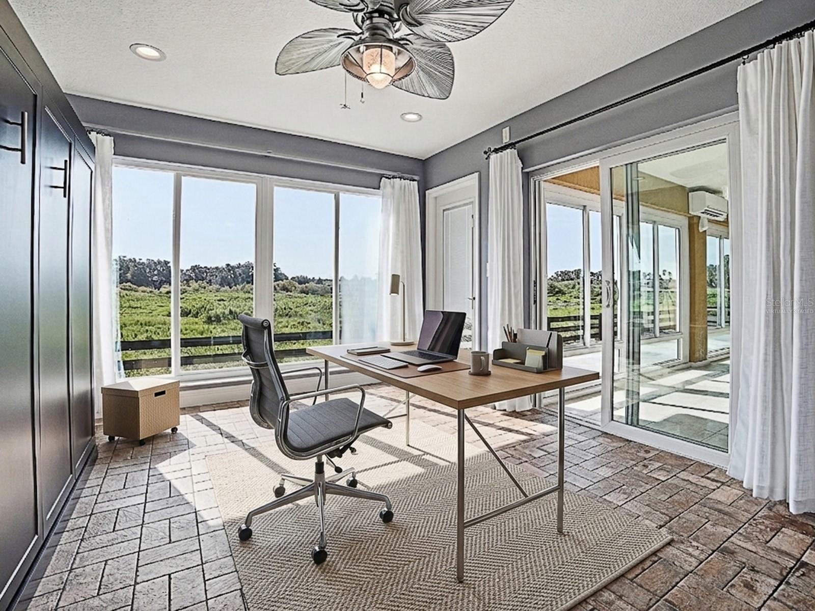 Bonus Flex Room w/ Murphy Bed Cabinet- Virtually Staged