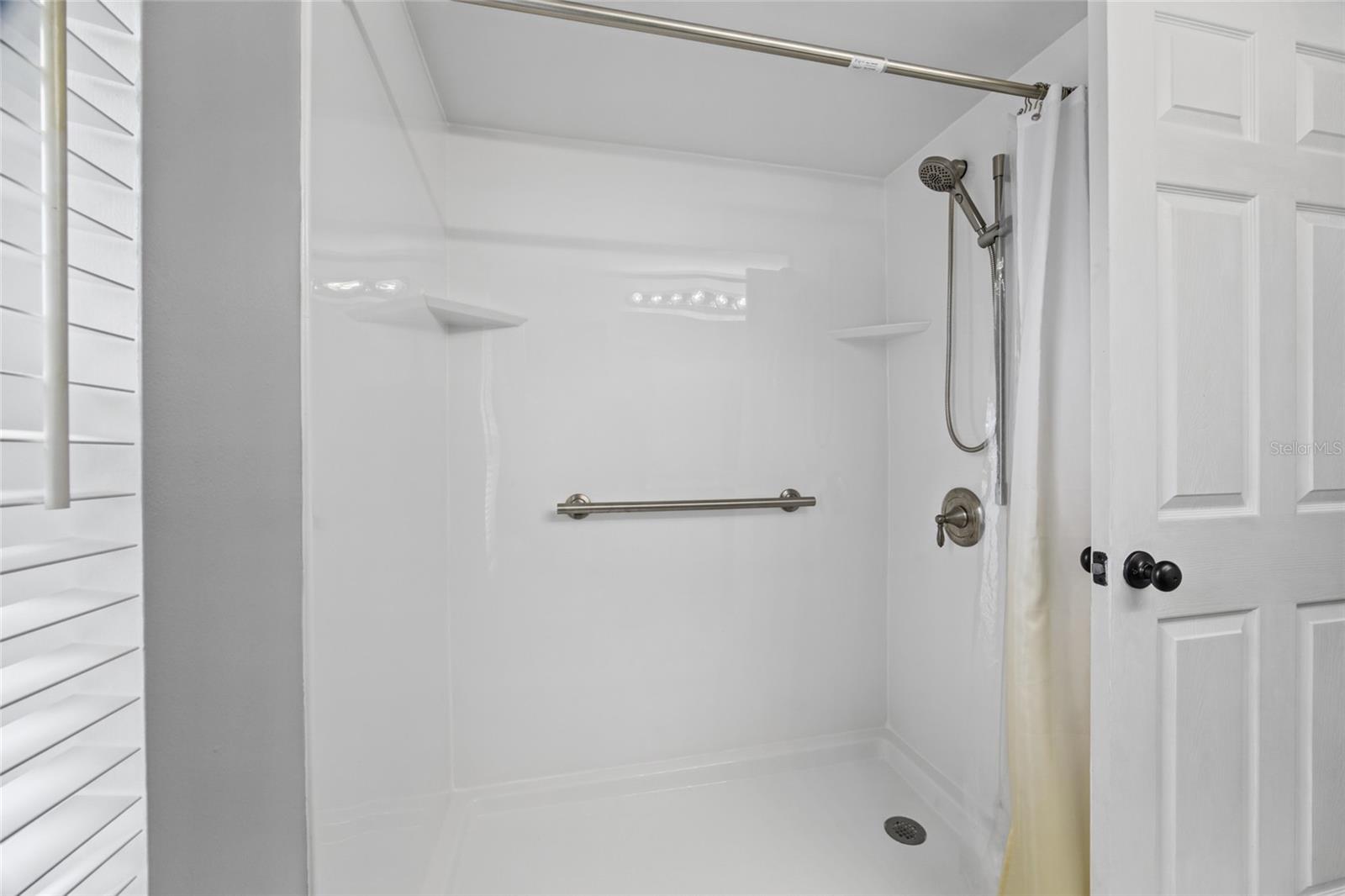 Updated walk-in Shower