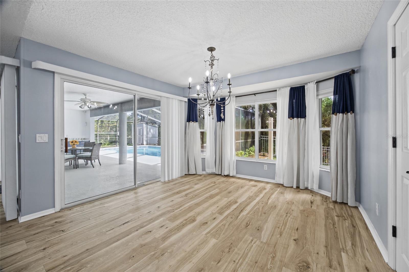 View from kitchen into the Dinette