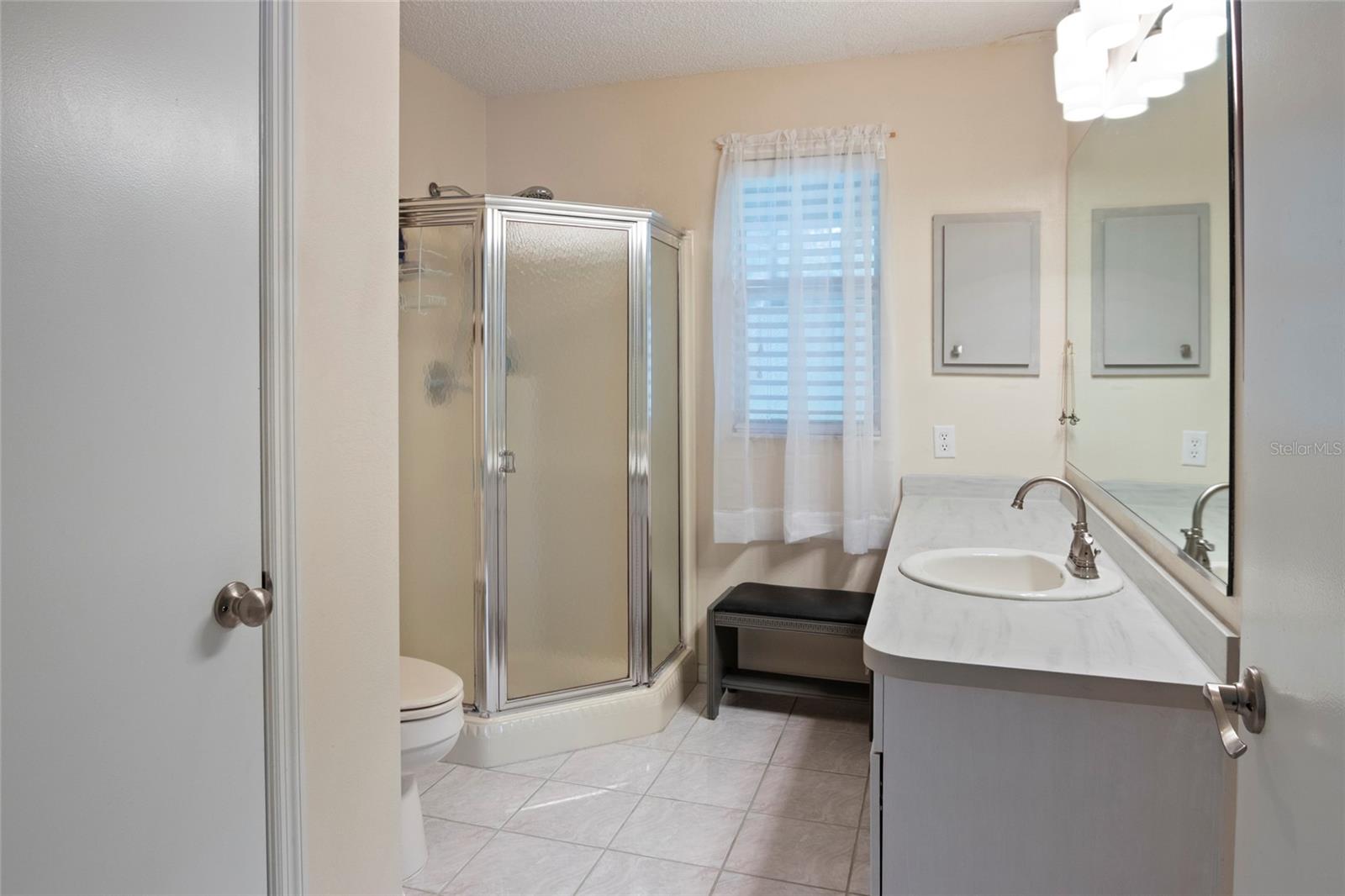 Primary/Master Bathroom - Linen Closet, Walk In Shower
