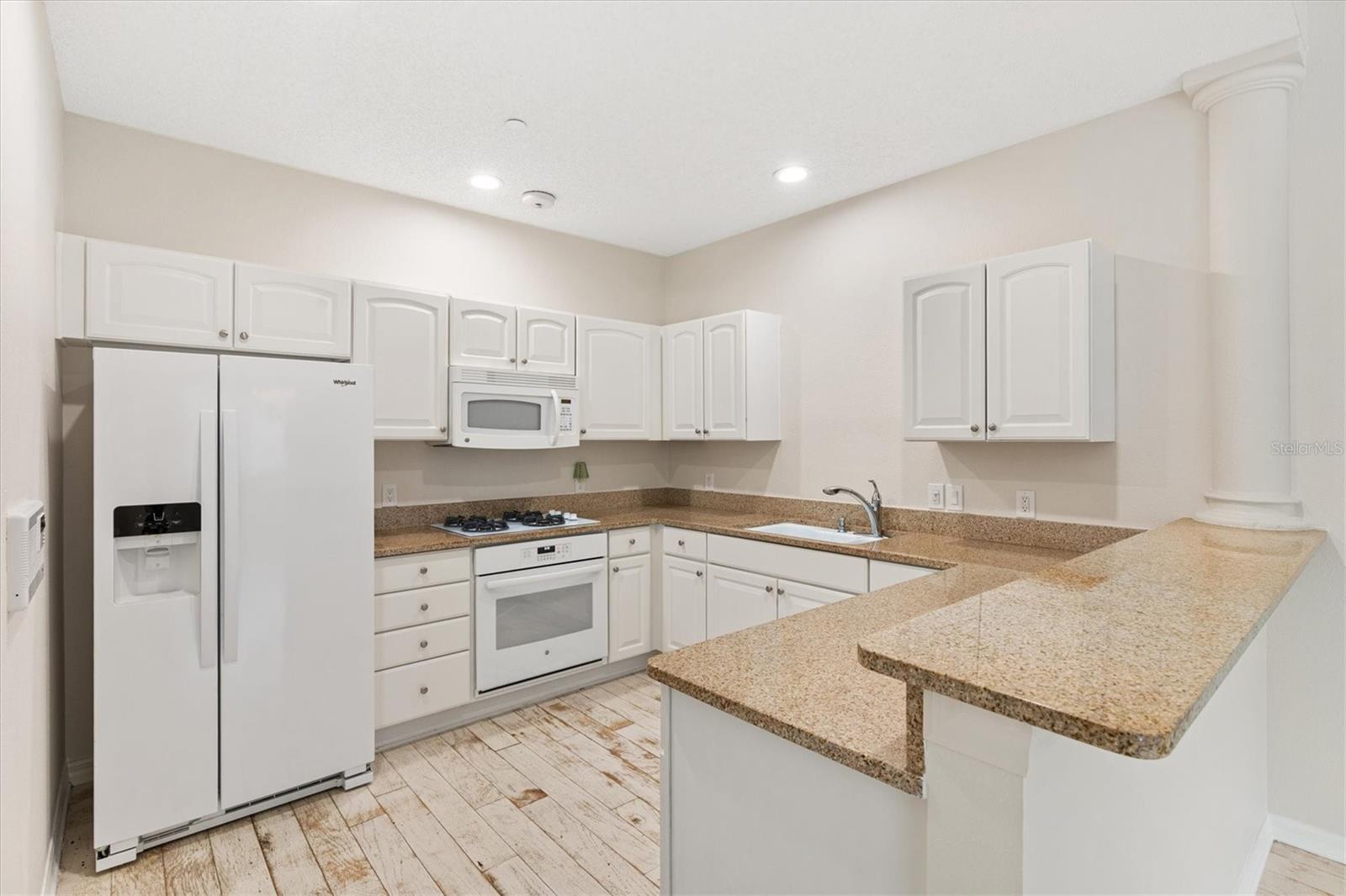 2nd Floor-White Cabinets, Newer Appliances