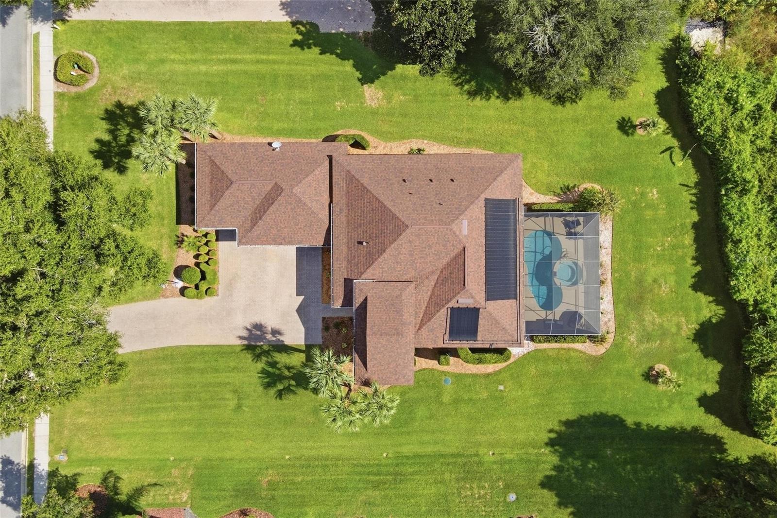 Ariel of roof.