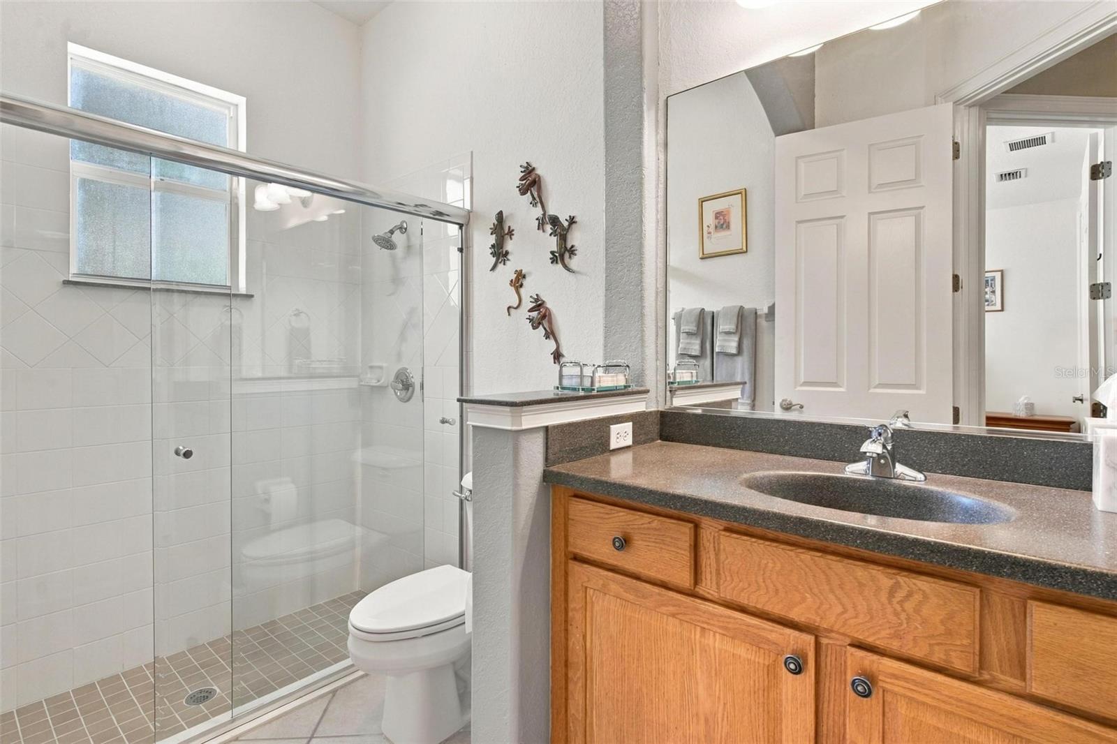 Guest bath shared with bedrooms two and three.