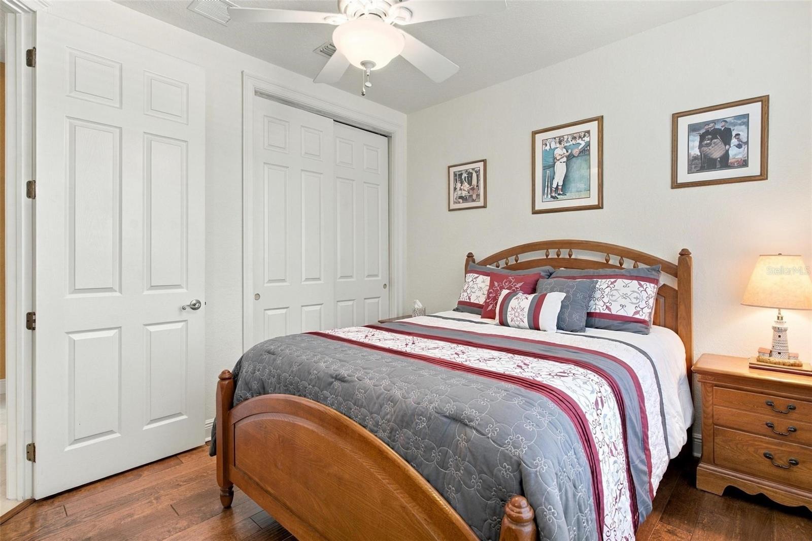 Bedroom two with large closet space.