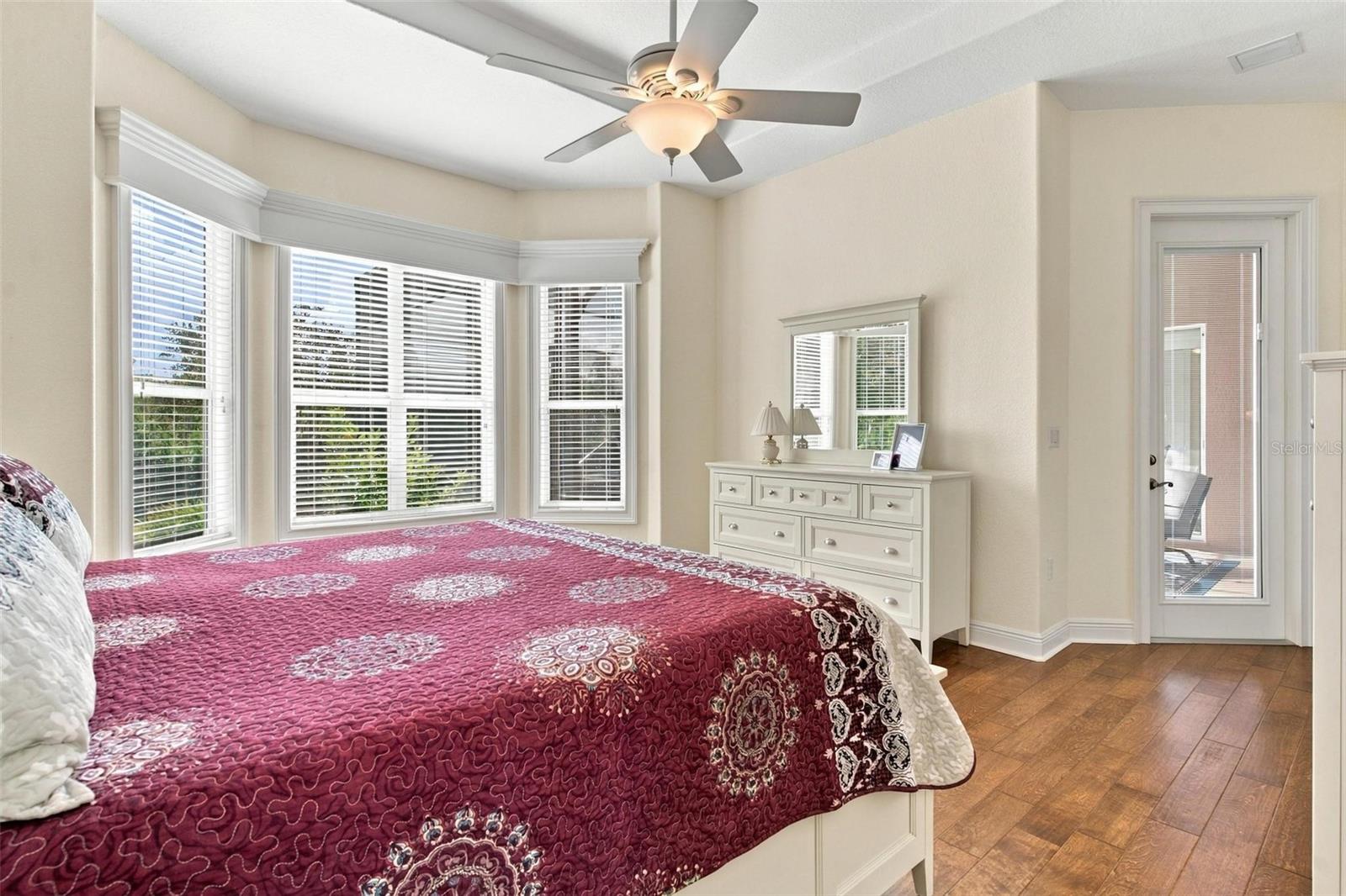 Primary suit leads straight to your beautiful pool and spa area.