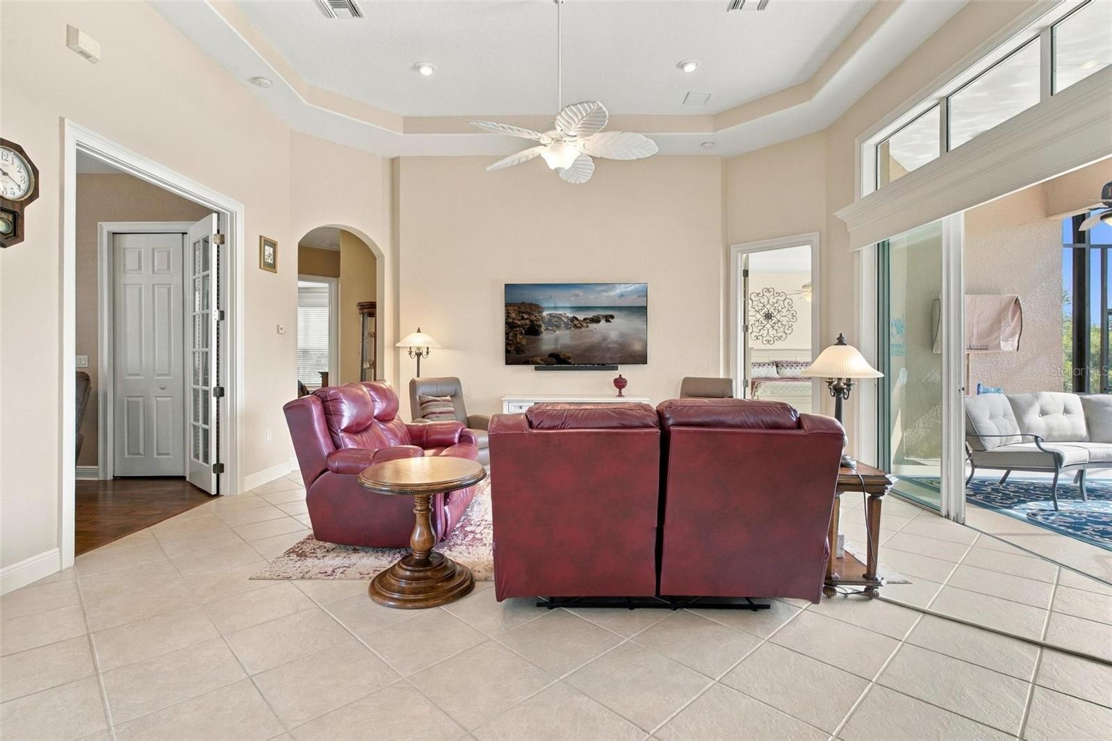 Lots of light offered into this great room!