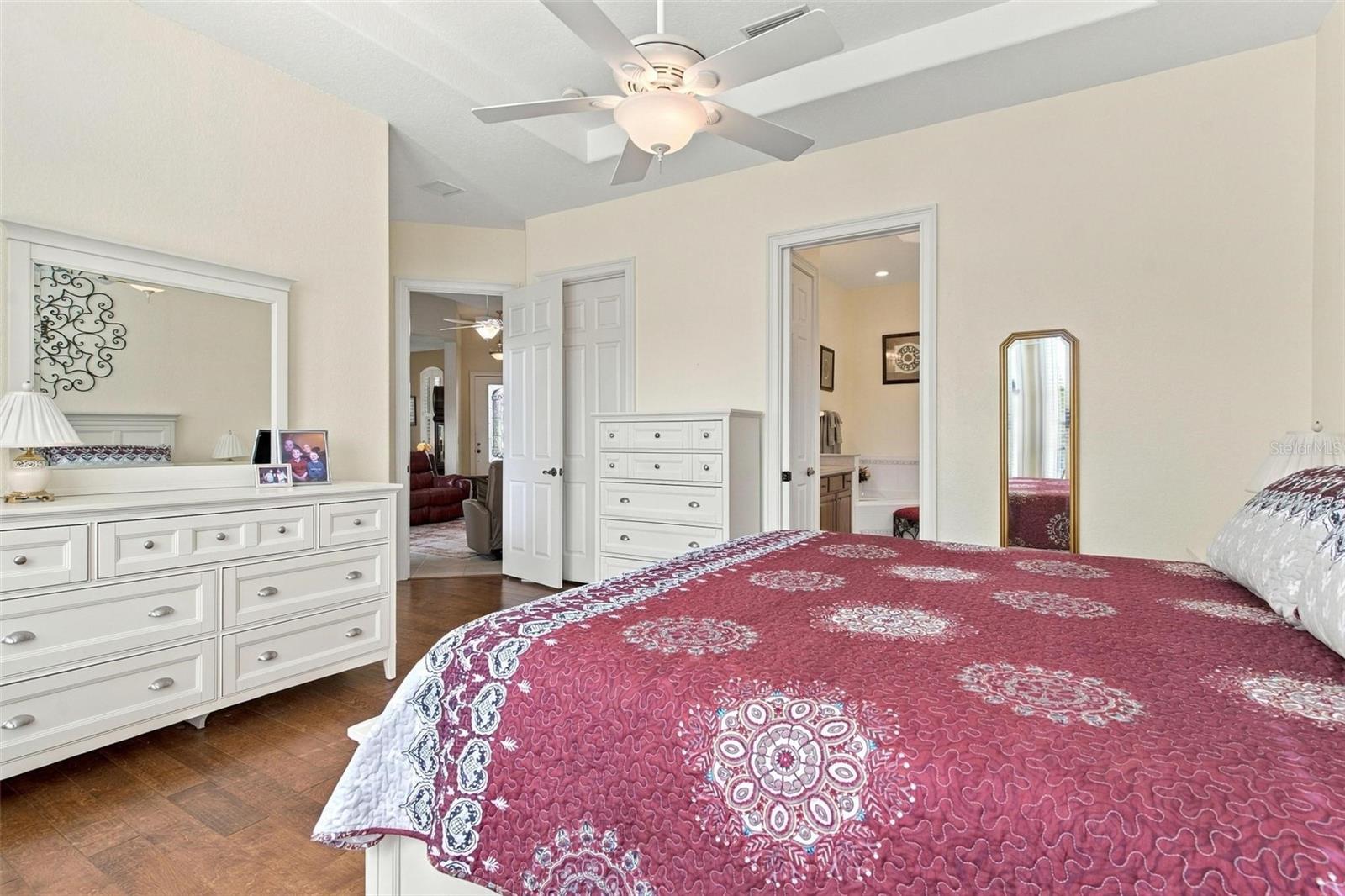Spacious primary suite.