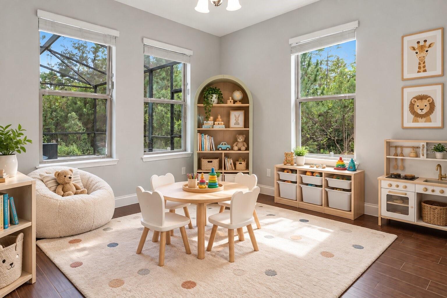 Virtually Staged Play Area