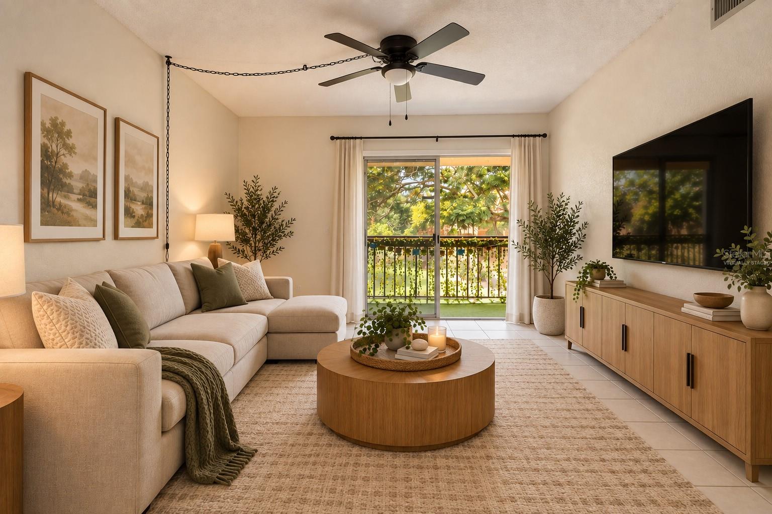 Living Room - Virtually Staged