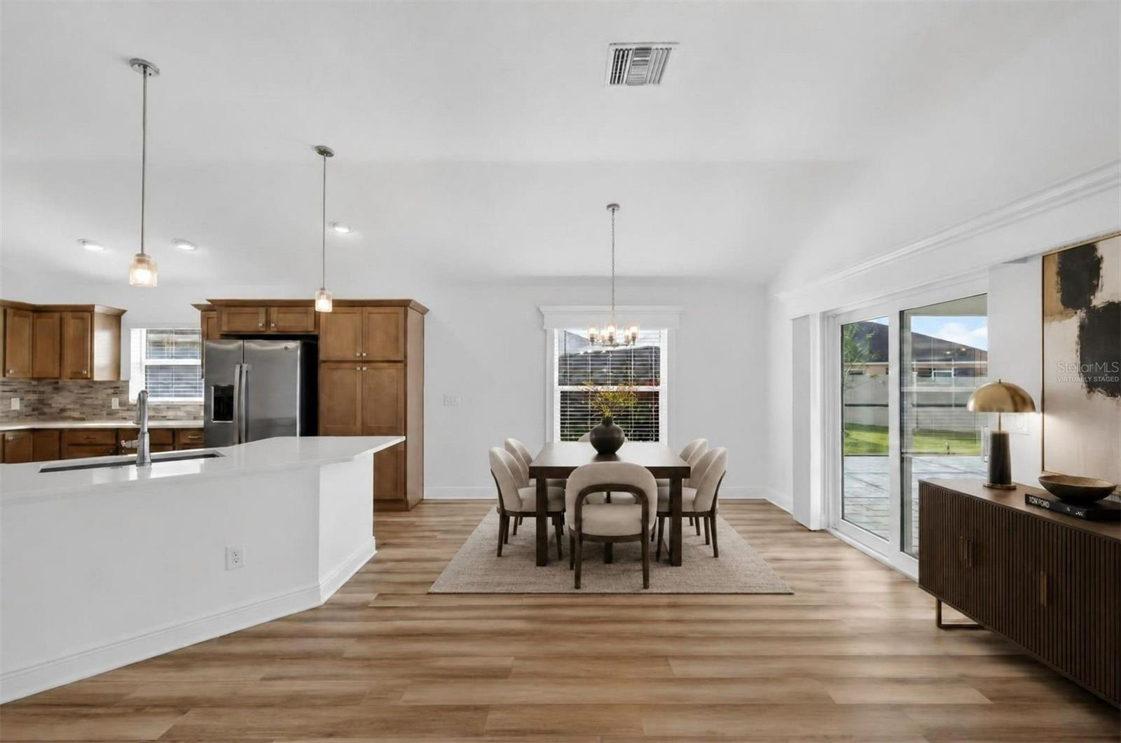 Kitchen and Dining Room-Virtually Staged