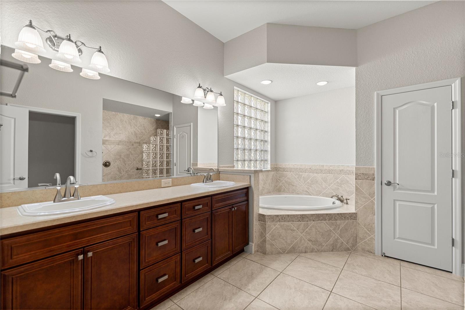 Master bathroom Dual Vanities.