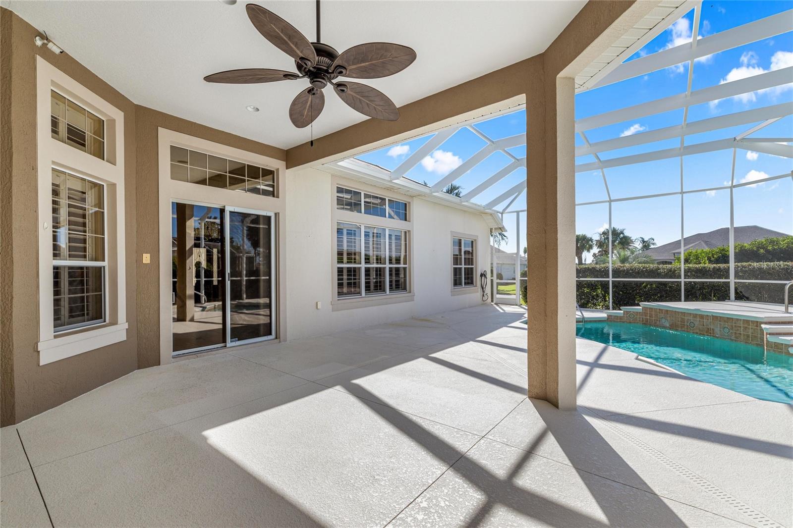Outdoor living and entertaining area.