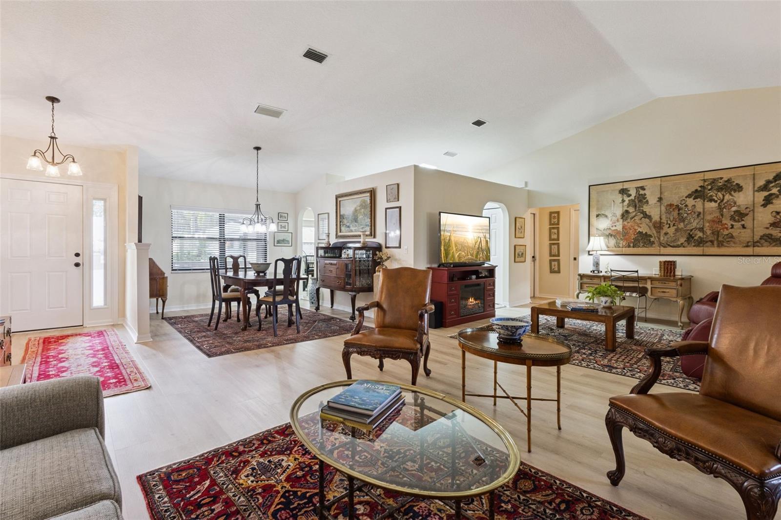LIVING & DINING AREAS looking toward kitchen