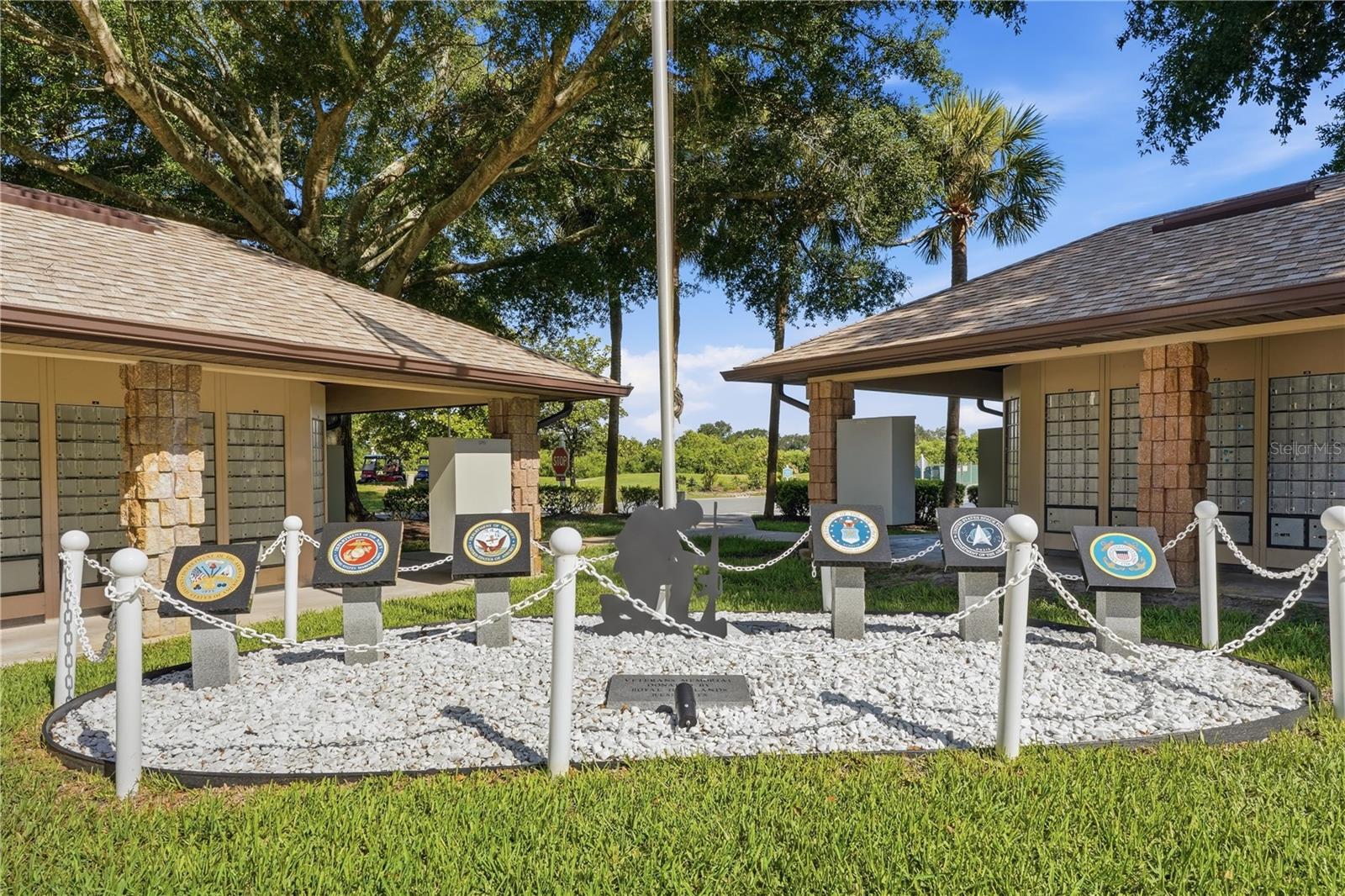 The VETERANS MEMORIAL is sponsored by the RH Veterans Club.