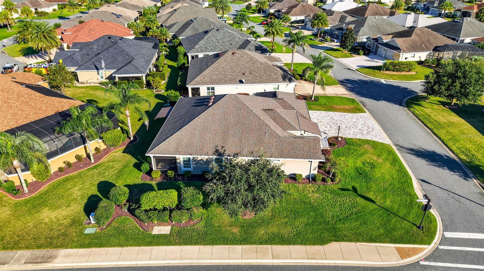 Aerial Side Elevation with Large Corner Lot