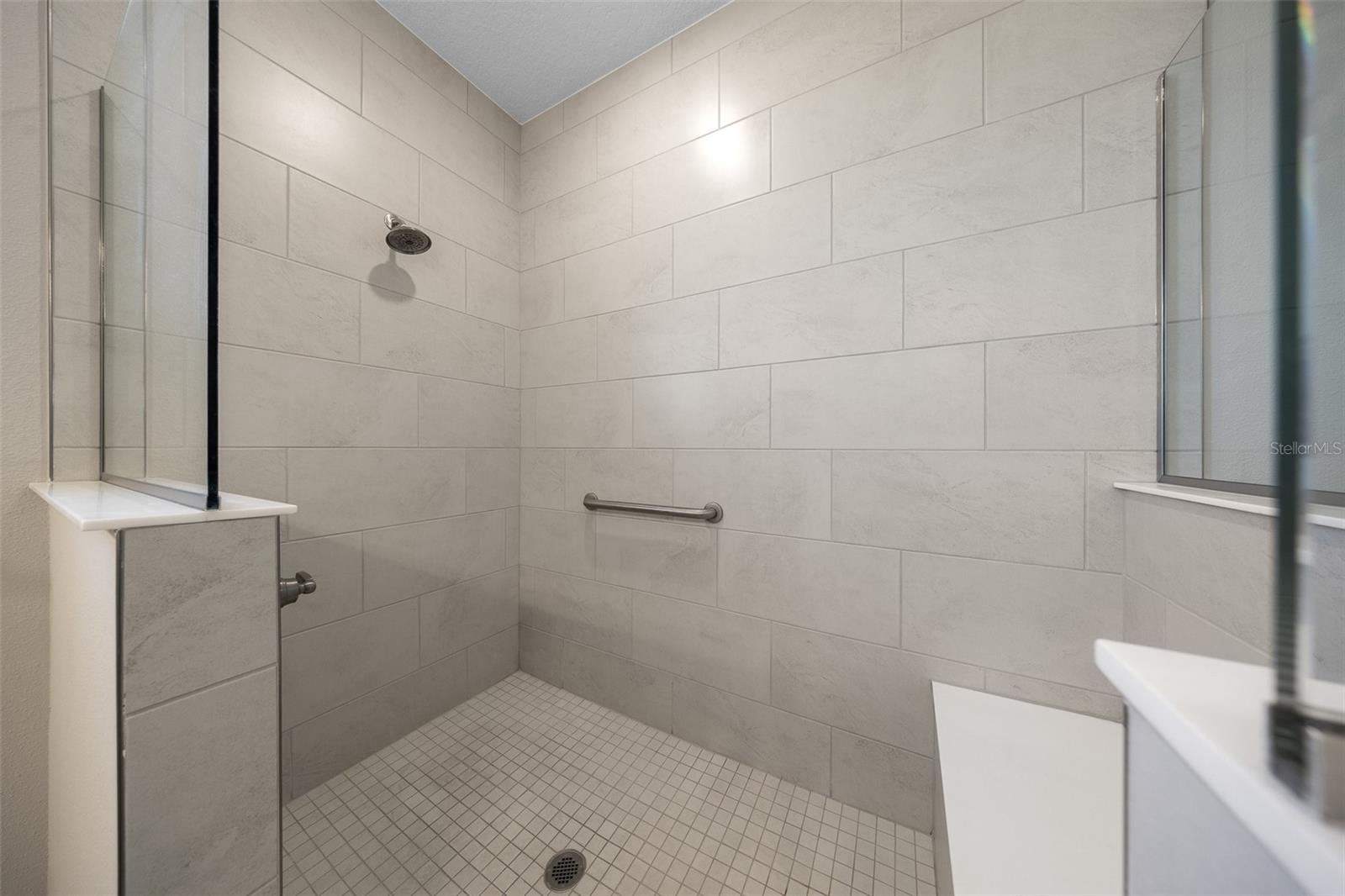 Roman Shower in Primary Bath