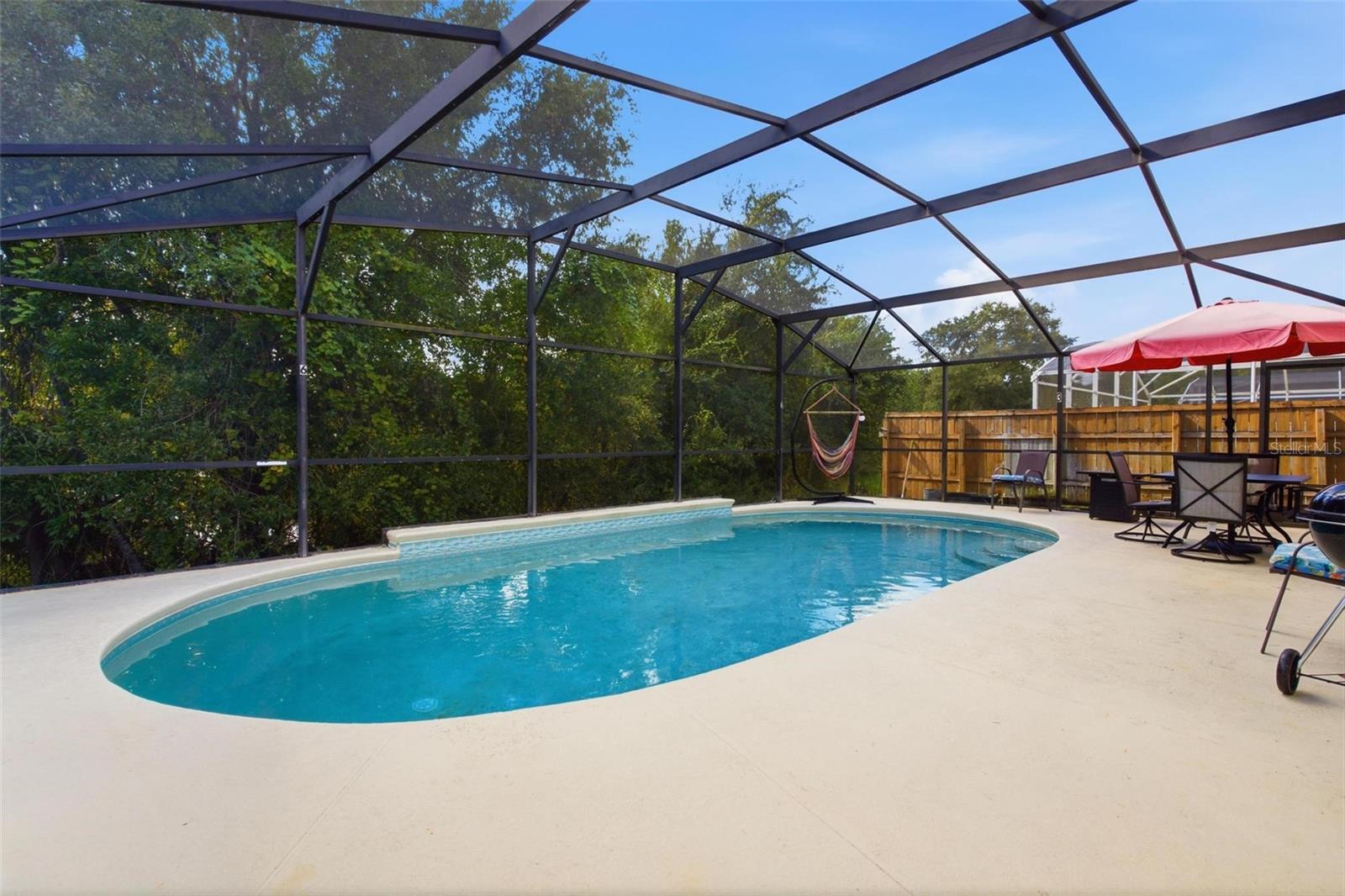 Pool Overlooking Backyard