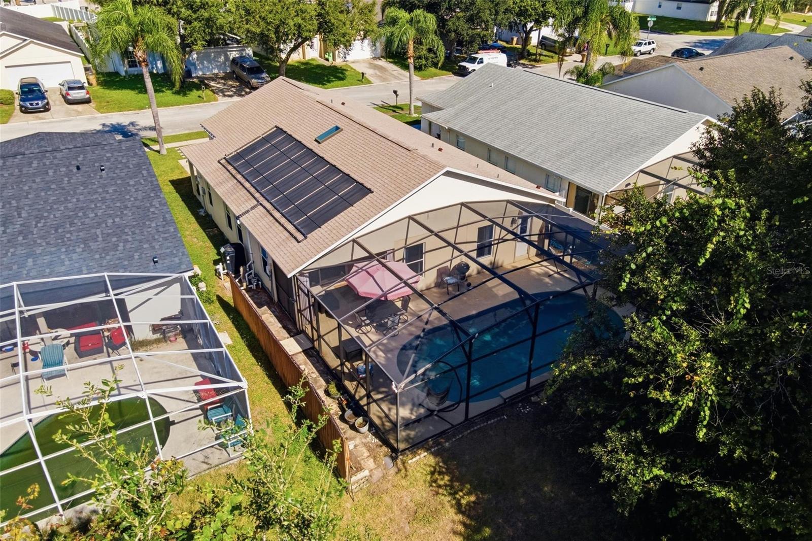 Aerial of Back of Home